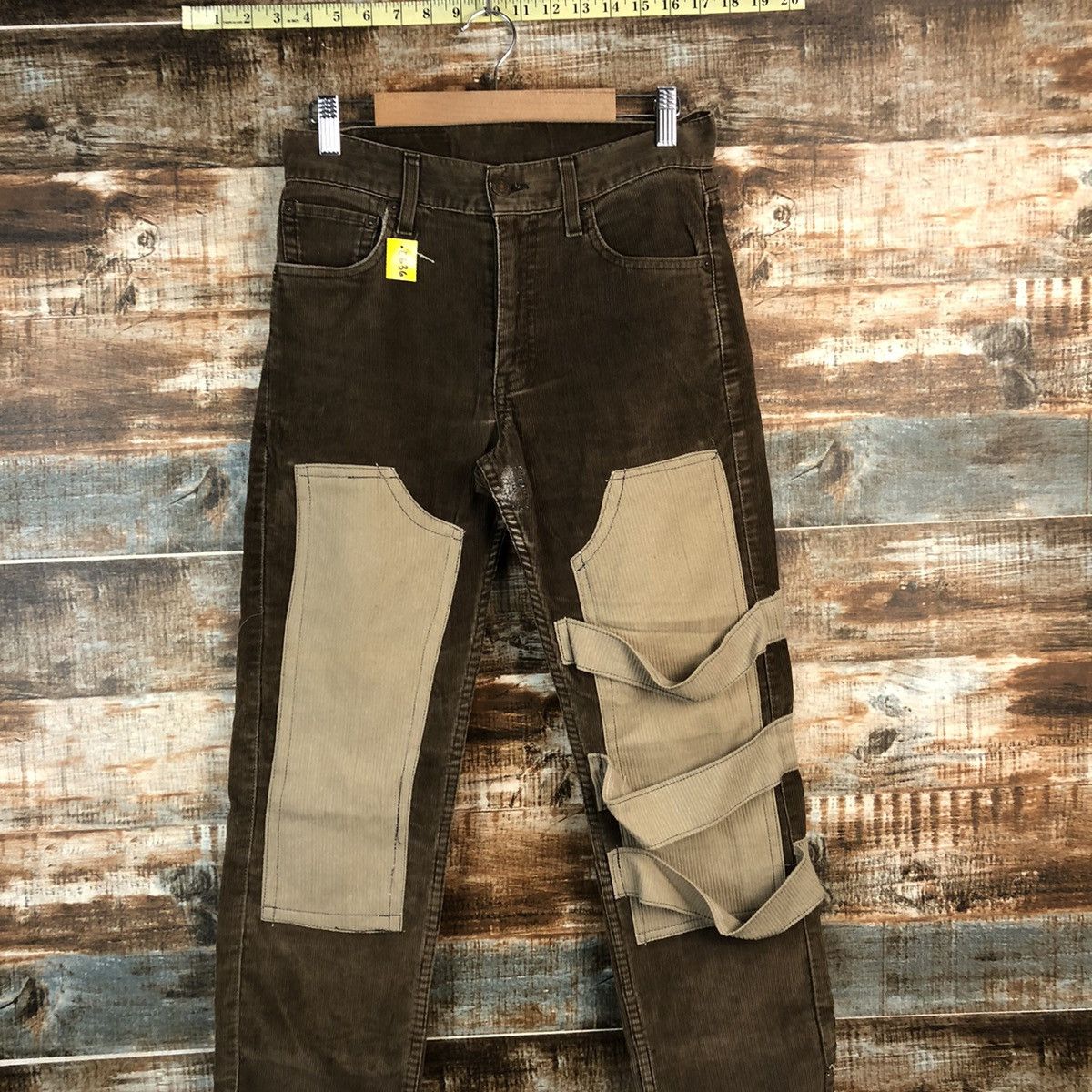 Levi's DL Levis 505 custom Brown Conduroy Jeans #C636 Size US 28 / EU 44 - 2 Thumbnail
