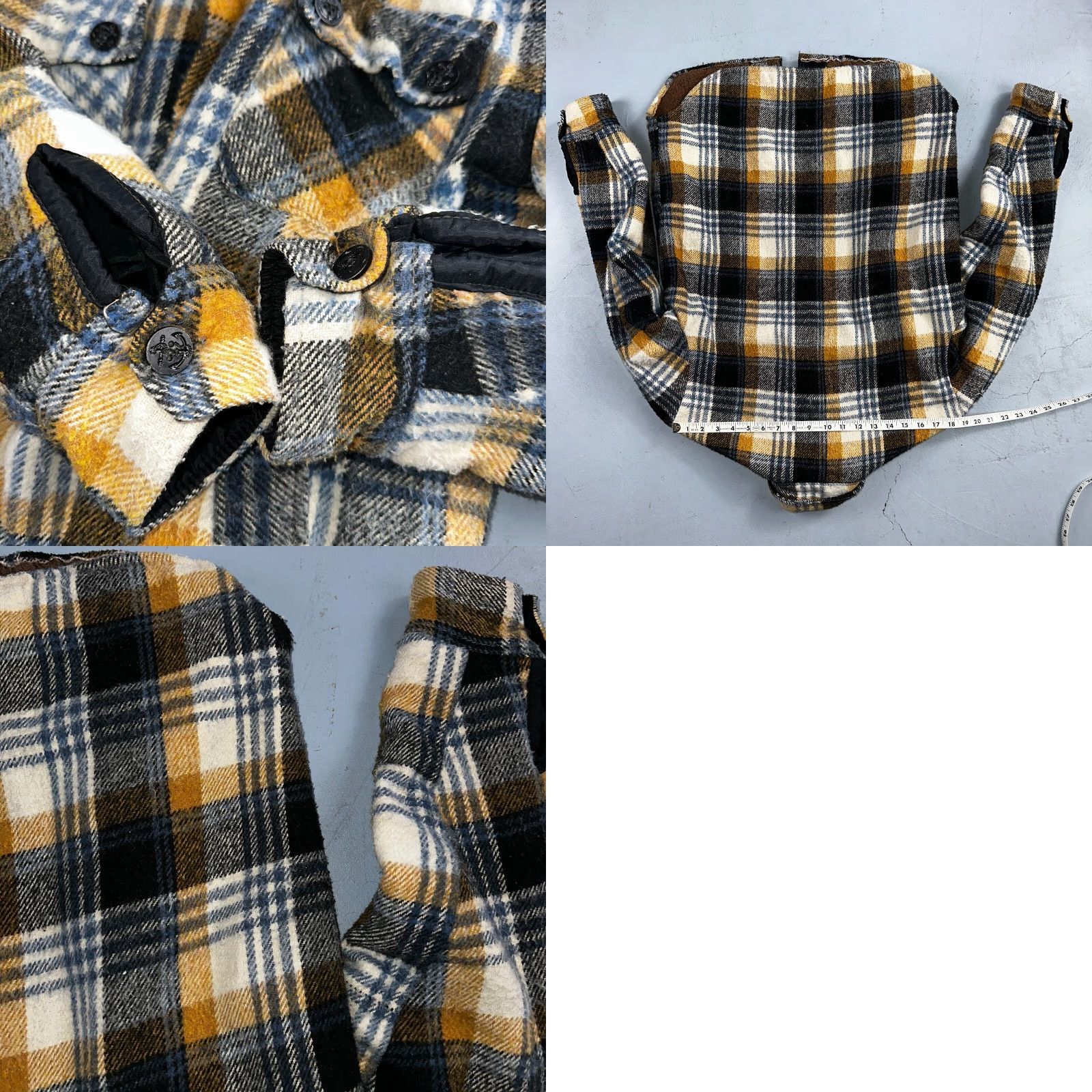 Vintage VINTAGE Triton Sportswear Mens Black Plaid Wool Tartan Work Jacket 70s Navy USN M Wool Blend Casual Vintage Look Womens? Size US M / EU 48-50 / 2 - 9 Thumbnail