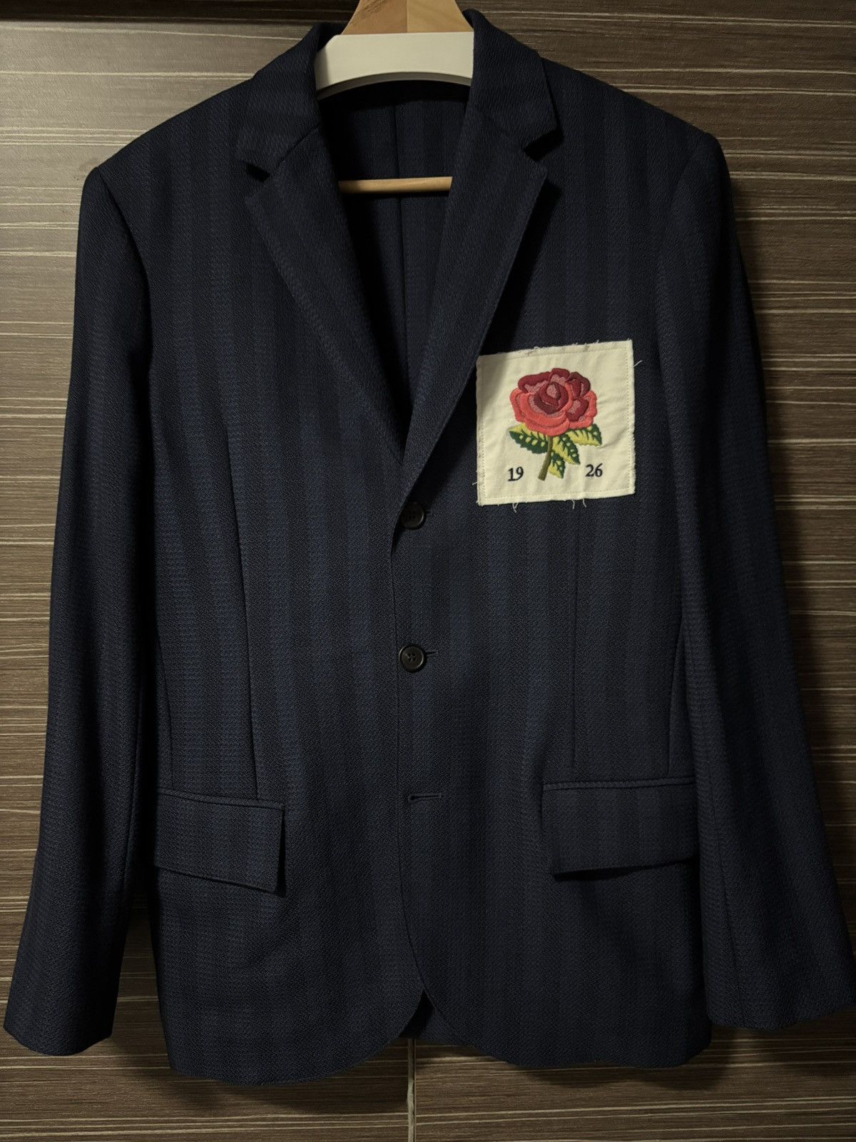 David Beckham × Kent & Curwen Kent & Curwen by David Beckham Navy Wool Blazer Size 48R - 1 Thumbnail