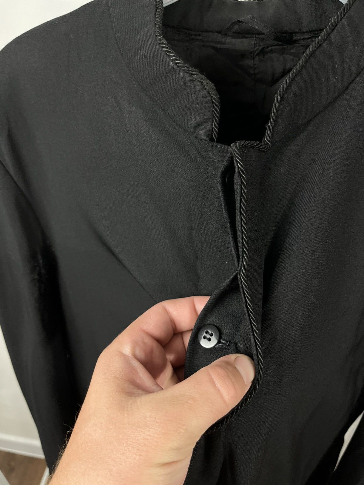 Vintage Antique Vintage Black Long Robe Coat Hidden Placket Size US M / EU 48-50 / 2 - 4 Thumbnail