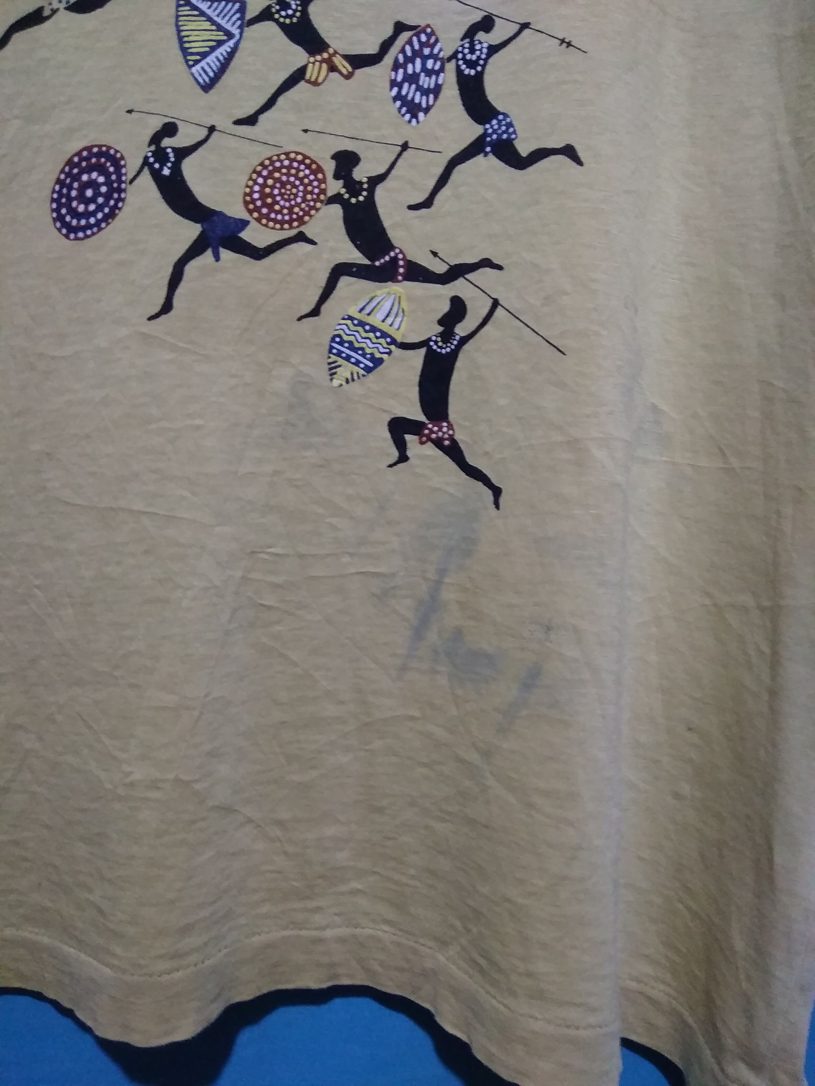 Vintage Vtg Essential Thrashed Faded Kenzo Jeans Graphics t shirt Size US L / EU 52-54 / 3 - 4 Thumbnail