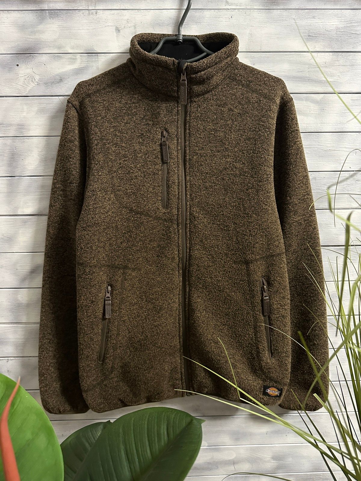Pre-owned Dickies X Vintage Fleece Jacket Dickies Work Y2k Japan Style In Brown