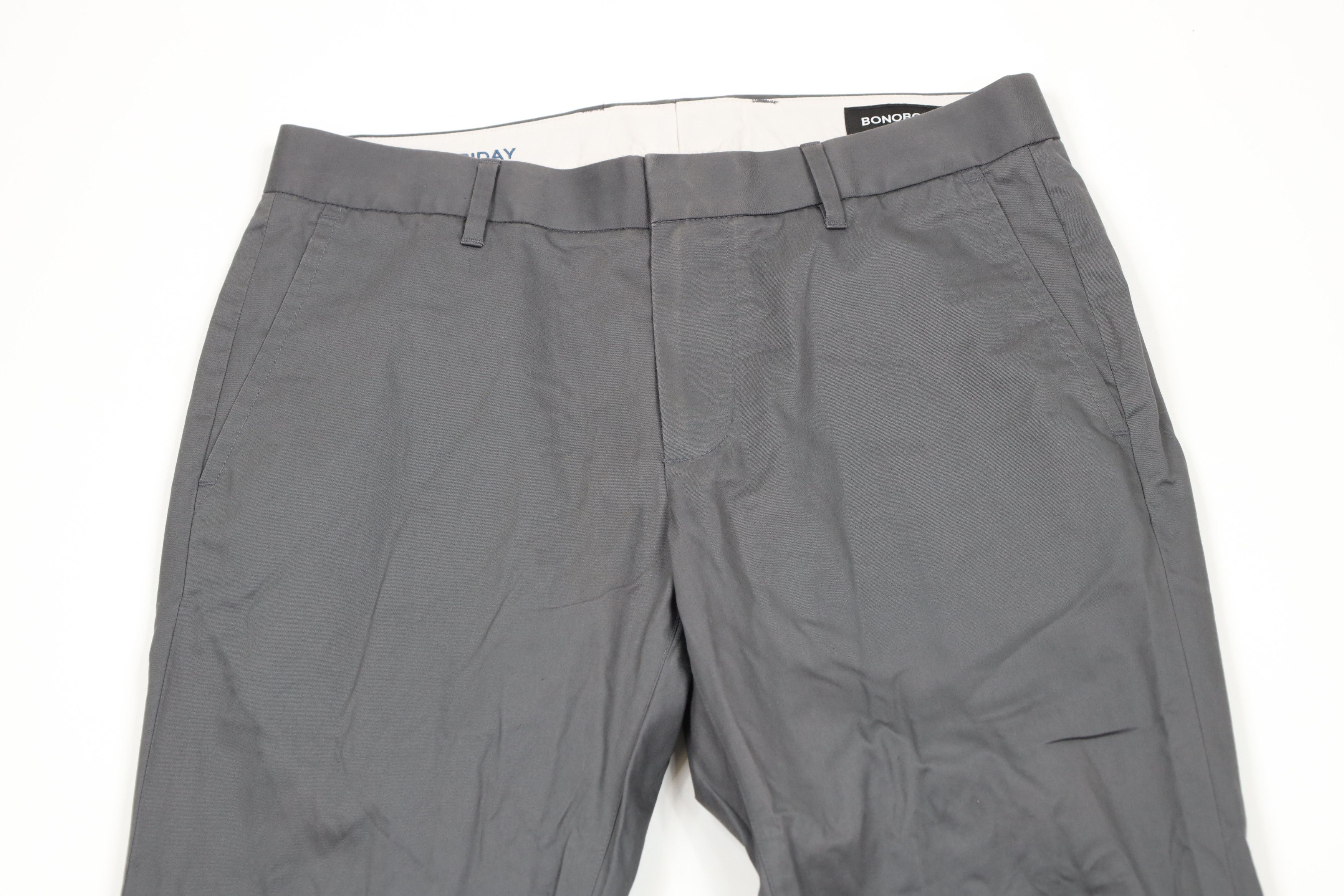 Bonobos × Vintage Bonobos Faded Slim Fit Friday Straight Leg Chino Pants Gray Size US 30 / EU 46 - 2 Thumbnail