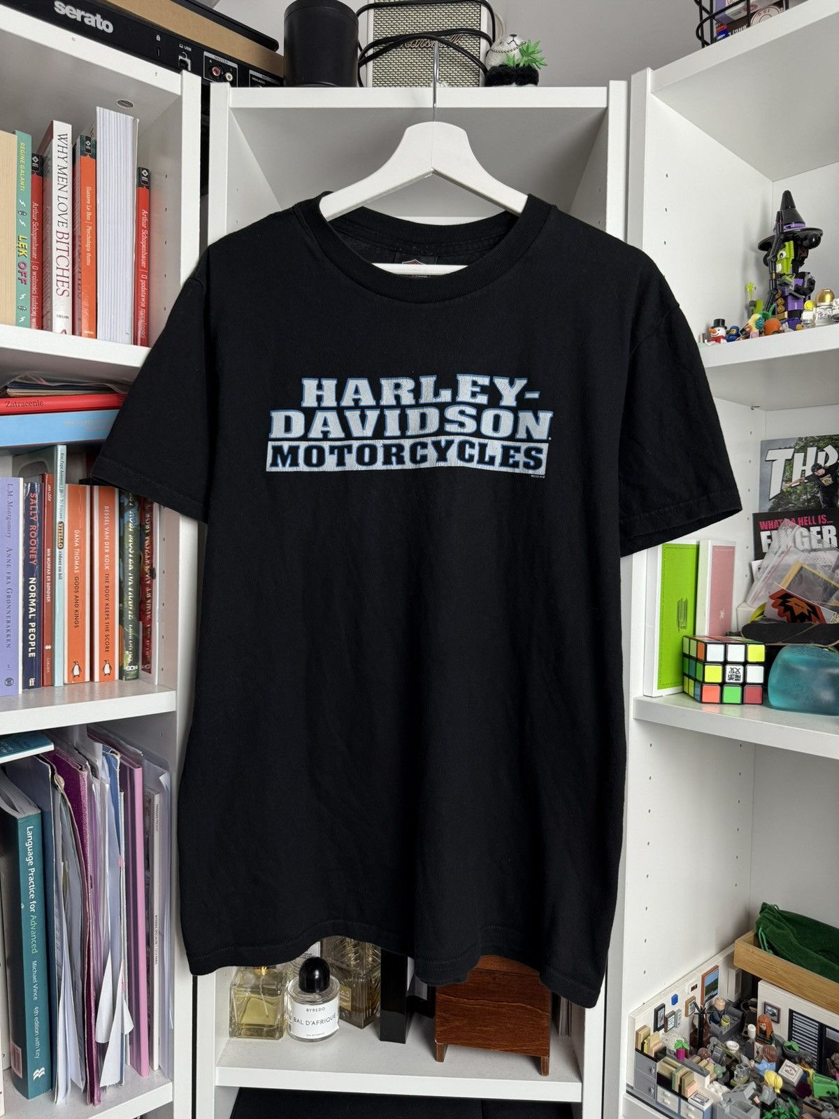 Harley Davidson × Vintage Vintage y2k Harley Davidson big logo t-shirt L moto chopper Size US L / EU 52-54 / 3 - 1 Thumbnail