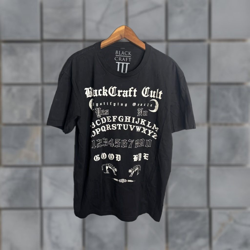 Vintage Black Craft Cult Graphic Tee T-Shirt XL Black Gothic Horror Punk Grunge Short Sleeve Crew Neck Mens 10/10 NWOT 6300 Size US XL / EU 56 / 4 - 1 Thumbnail