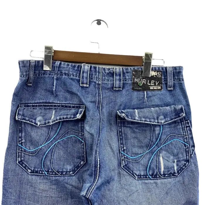 Hurley Vtg HURLEY NINE NINE Skateboard Blue Denim Jeans Pant Size US 34 / EU 50 - 4 Thumbnail