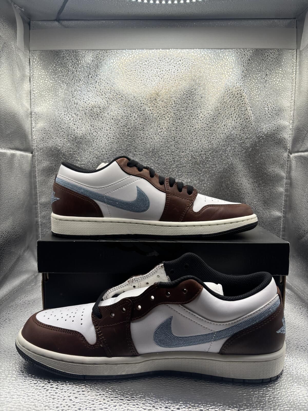 Jordan Brand Air Jordan 1 low SE brown blue grey Size US 9 / EU 42 - 5 Thumbnail