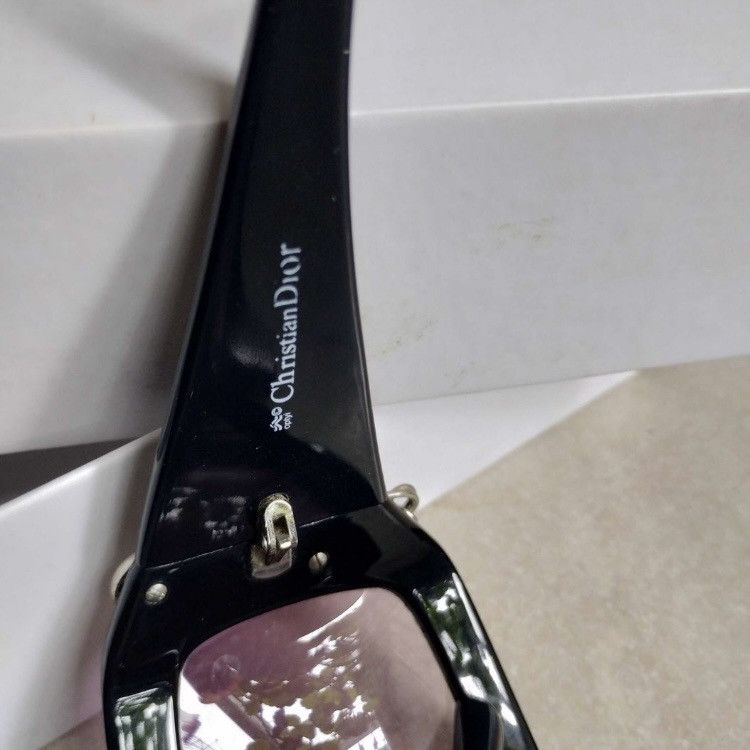 Dior × Vintage Vintage dior 00ss paper clip sunglasses Size ONE SIZE - 4 Thumbnail