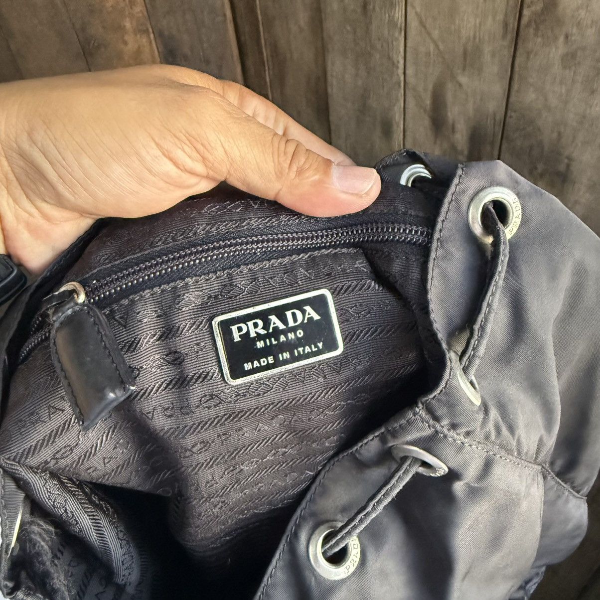 Prada Vintage Prada Black Medium Backpack Size ONE SIZE - 6 Thumbnail