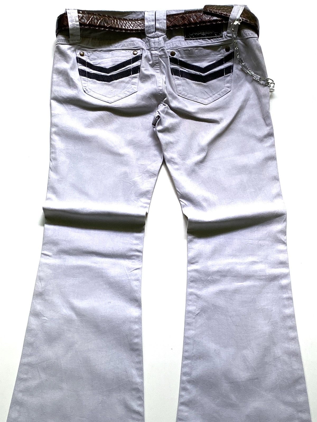 If Six Was Nine × Japanese Brand × Le Grande Bleu (L.G.B.) SICK💰 Egoist Super Flare pants Size US 29 - 4 Thumbnail