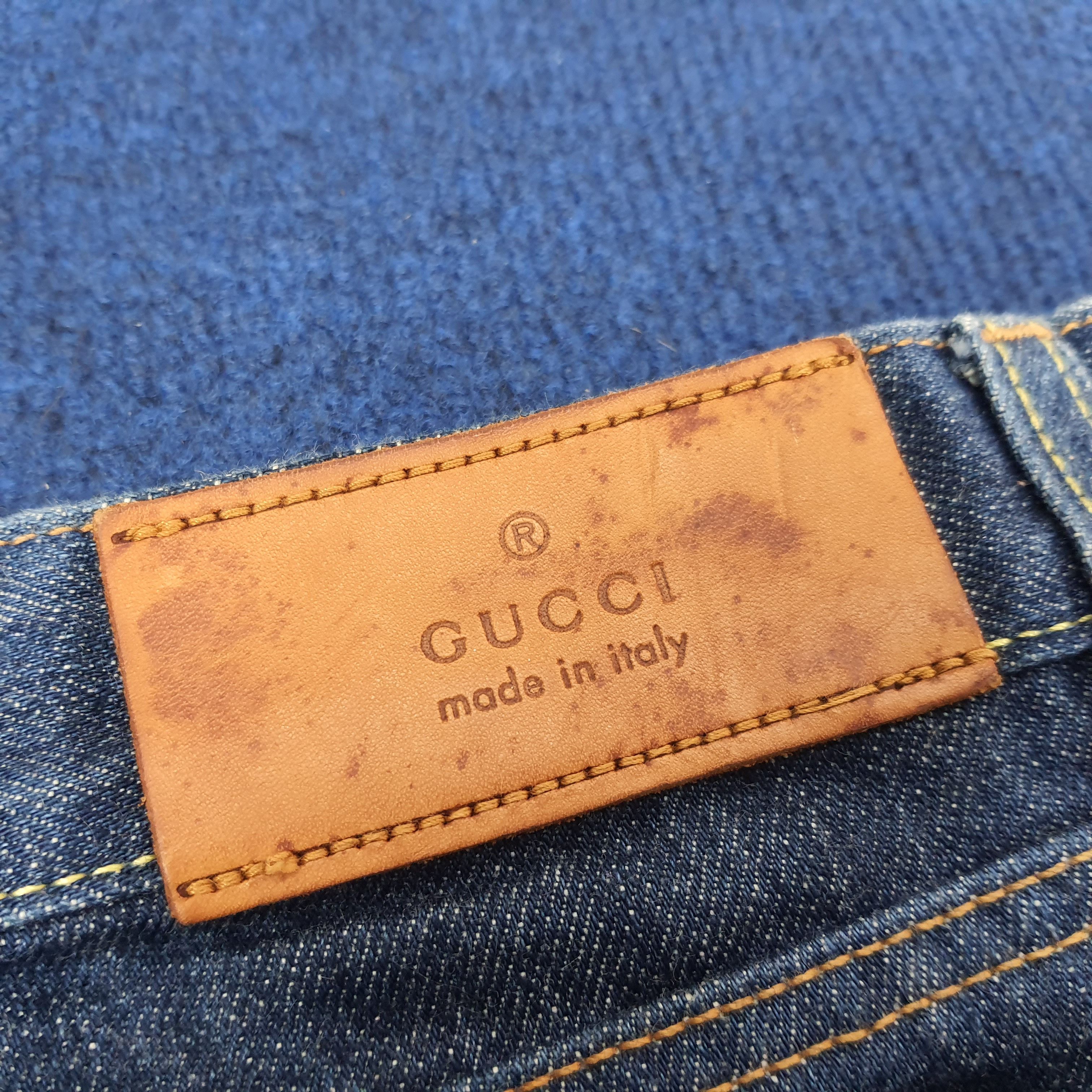 Gucci Vintage GUCCI Italian Brand Distressed Short Jeans Size US 27 - 3 Thumbnail