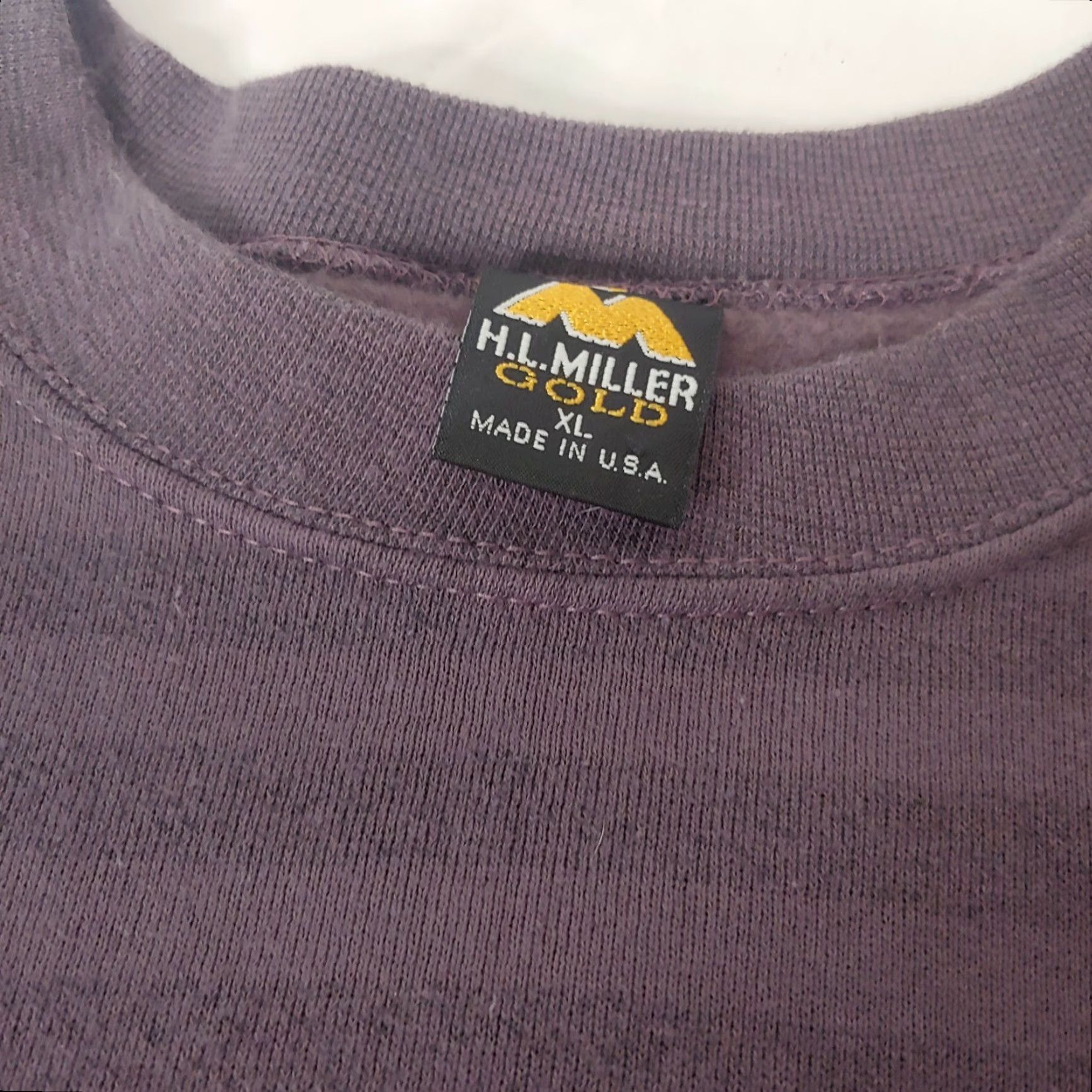 Vintage VINTAGE Ray Ban Sweatshirt XL Striped Purple HL Miller 1990s Retro Crew Neck Mens Size US XL / EU 56 / 4 - 5 Thumbnail