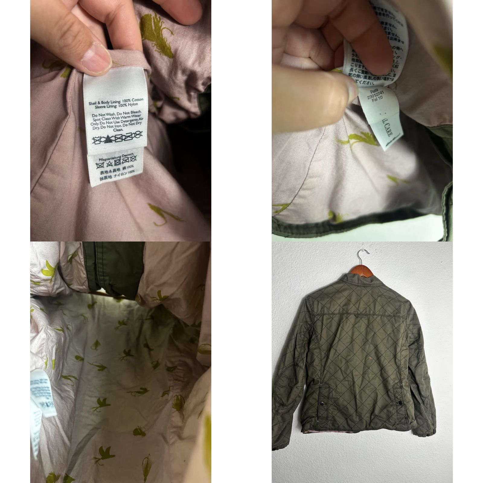 Eddie Bauer VINTAGE Eddie Bauer Womens Large Army Green Button Up Field Jacket Cotton Nylon Size L / US 10 / IT 46 - 8 Thumbnail
