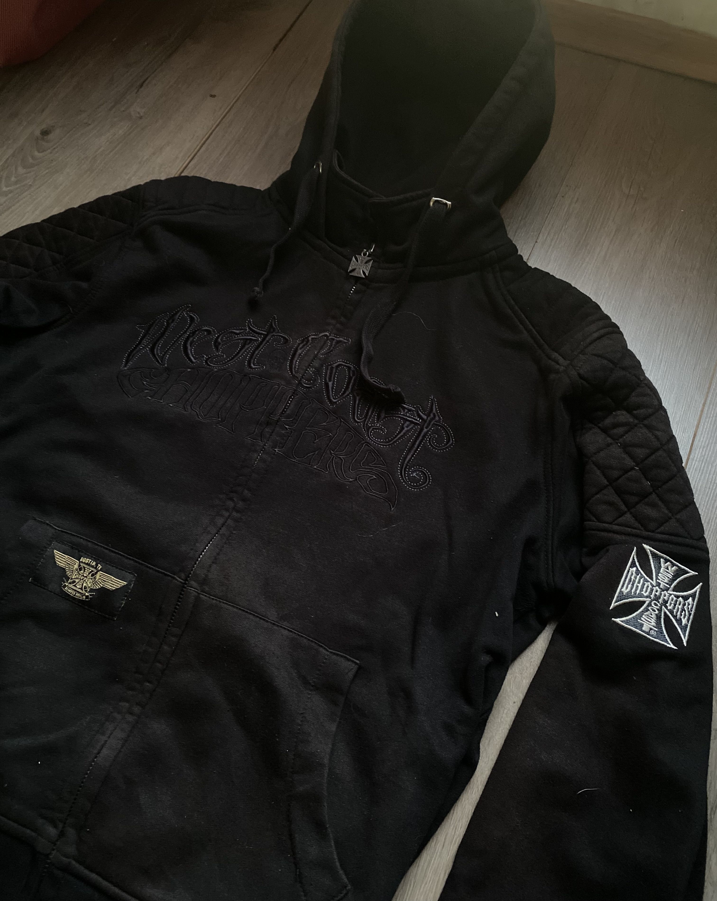 West Coast Choppers Zip up hoodie West Coast choppers faded black baiker hoodie Size US L / EU 52-54 / 3 - 2 Thumbnail