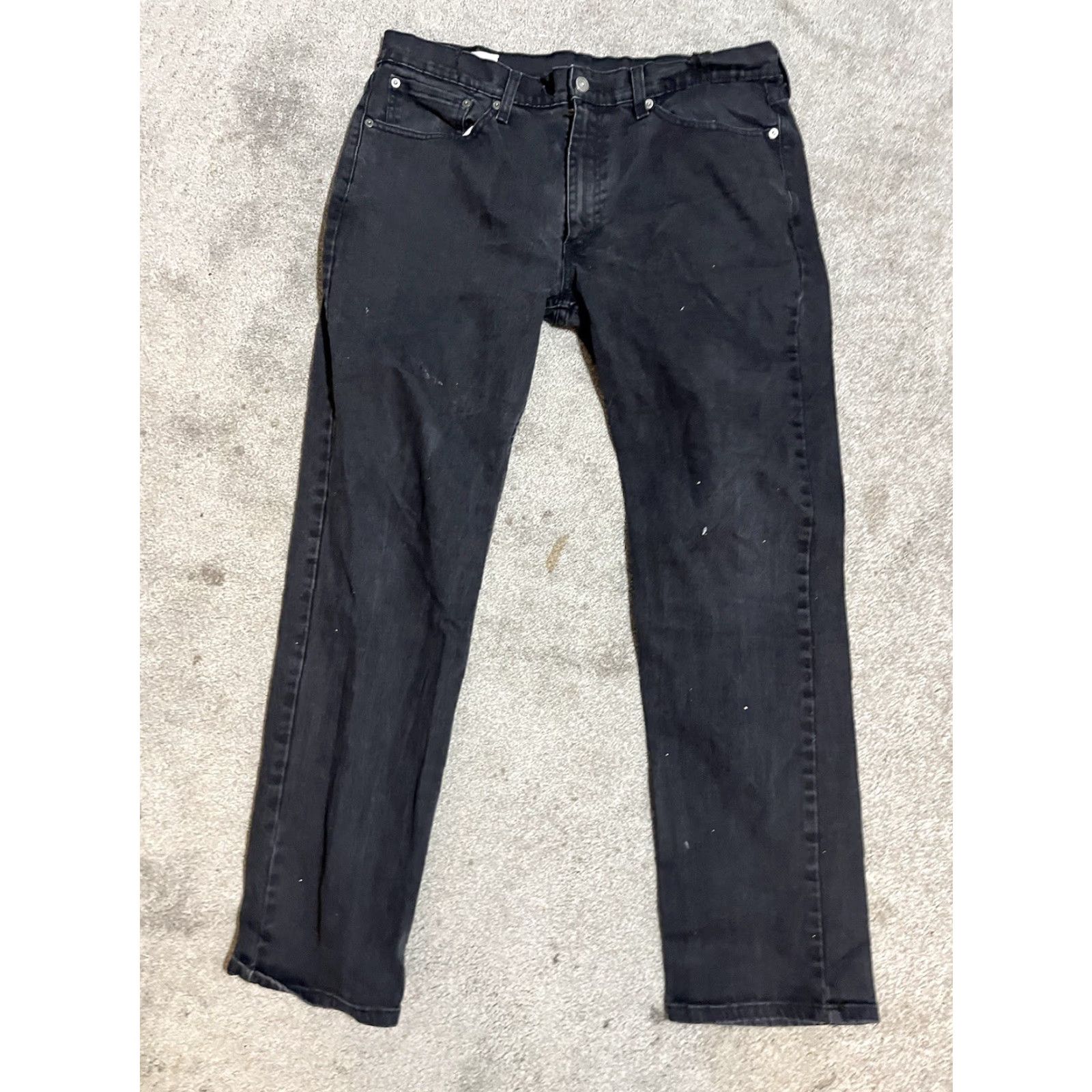 Levi's Men's Levi's 514 Slim Straight Denim Jeans 36x32 Beige Black Tag 90s American Size US 36 / EU 52 - 3 Thumbnail