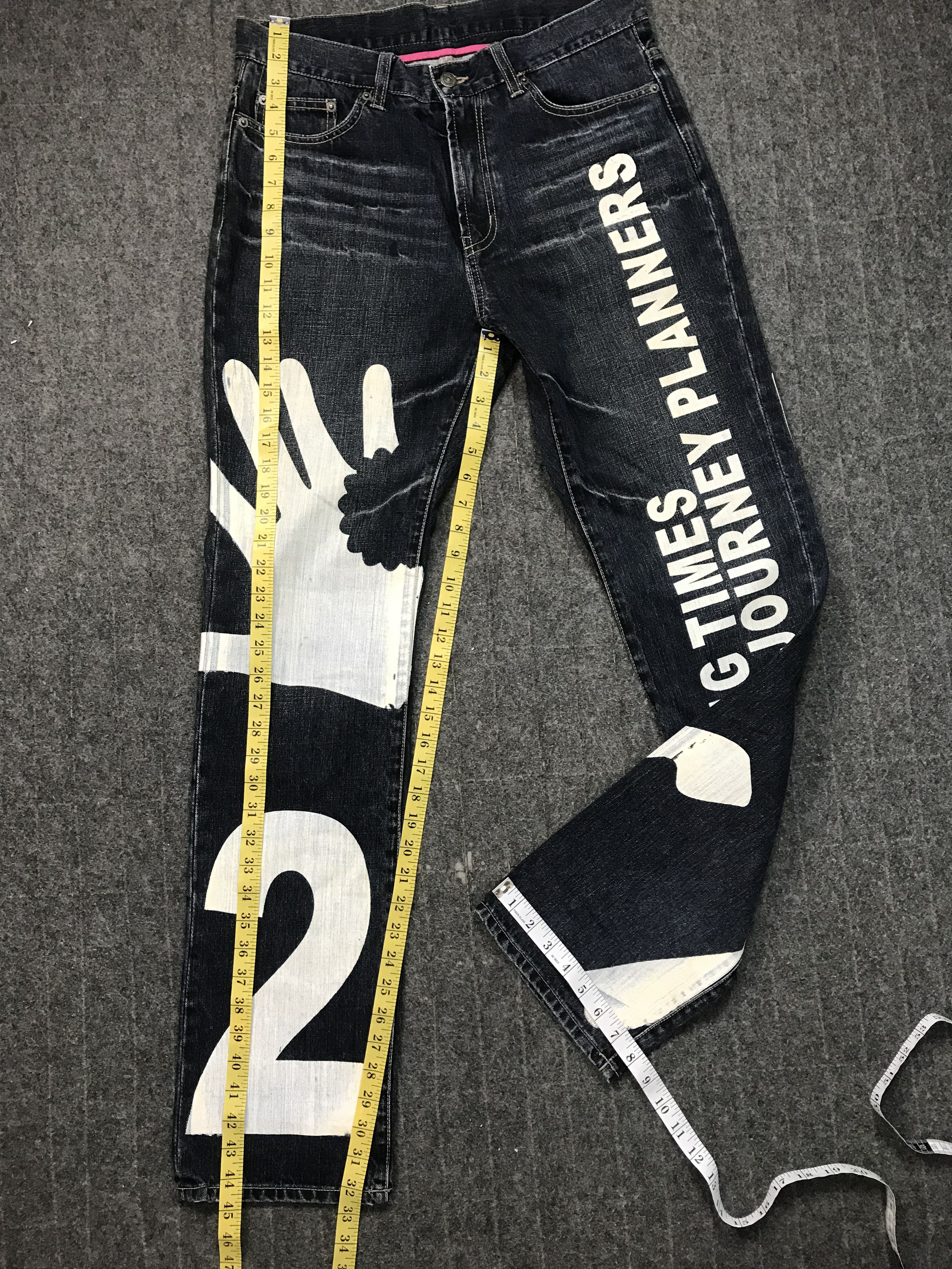 PPFM Rare PPFM Underground Seditionaries Printed Indigo Denim Size US 32 / EU 48 - 15 Thumbnail