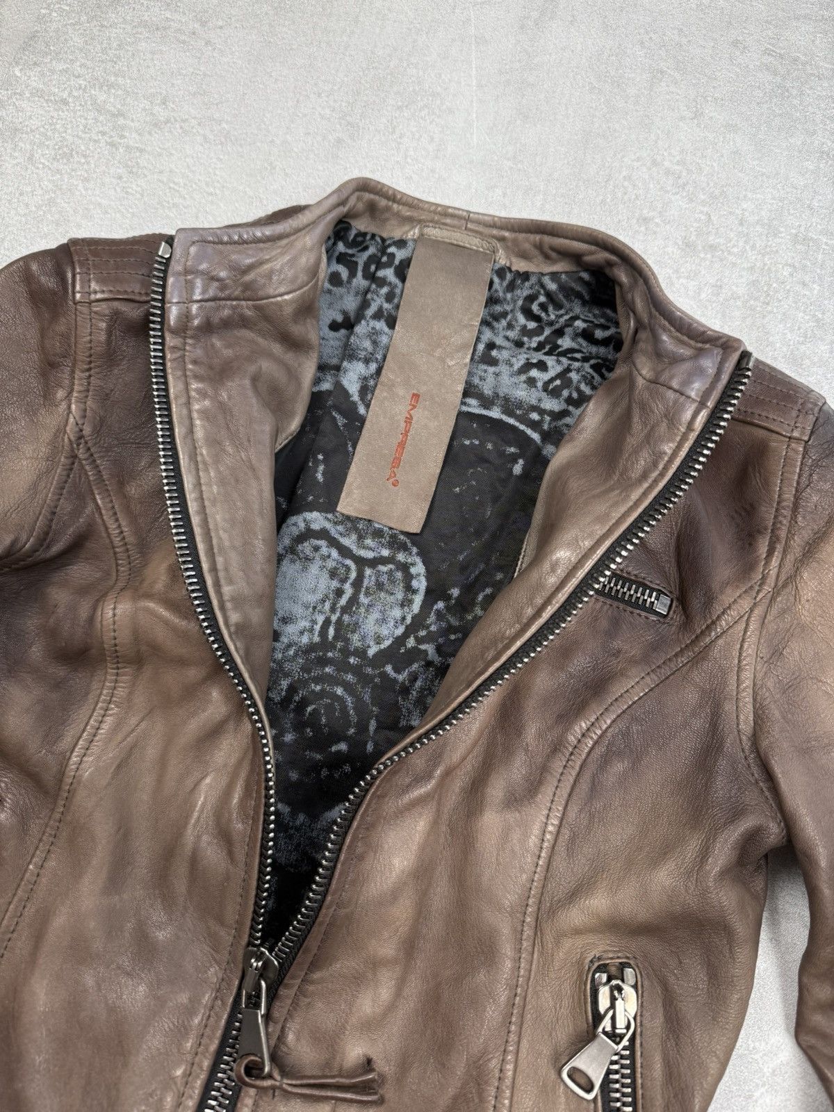 Japanese Brand EMPRESA Milano leather jacket archive opium Rick Owens type Size XS / US 0-2 / IT 36-38 - 6 Thumbnail