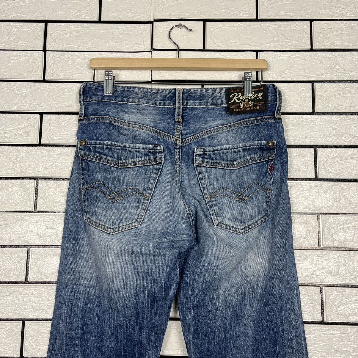 Replay Vintage Replay Tredmark Italy Blue Denim Jeans Size US 30 / EU 46 - 10 Thumbnail