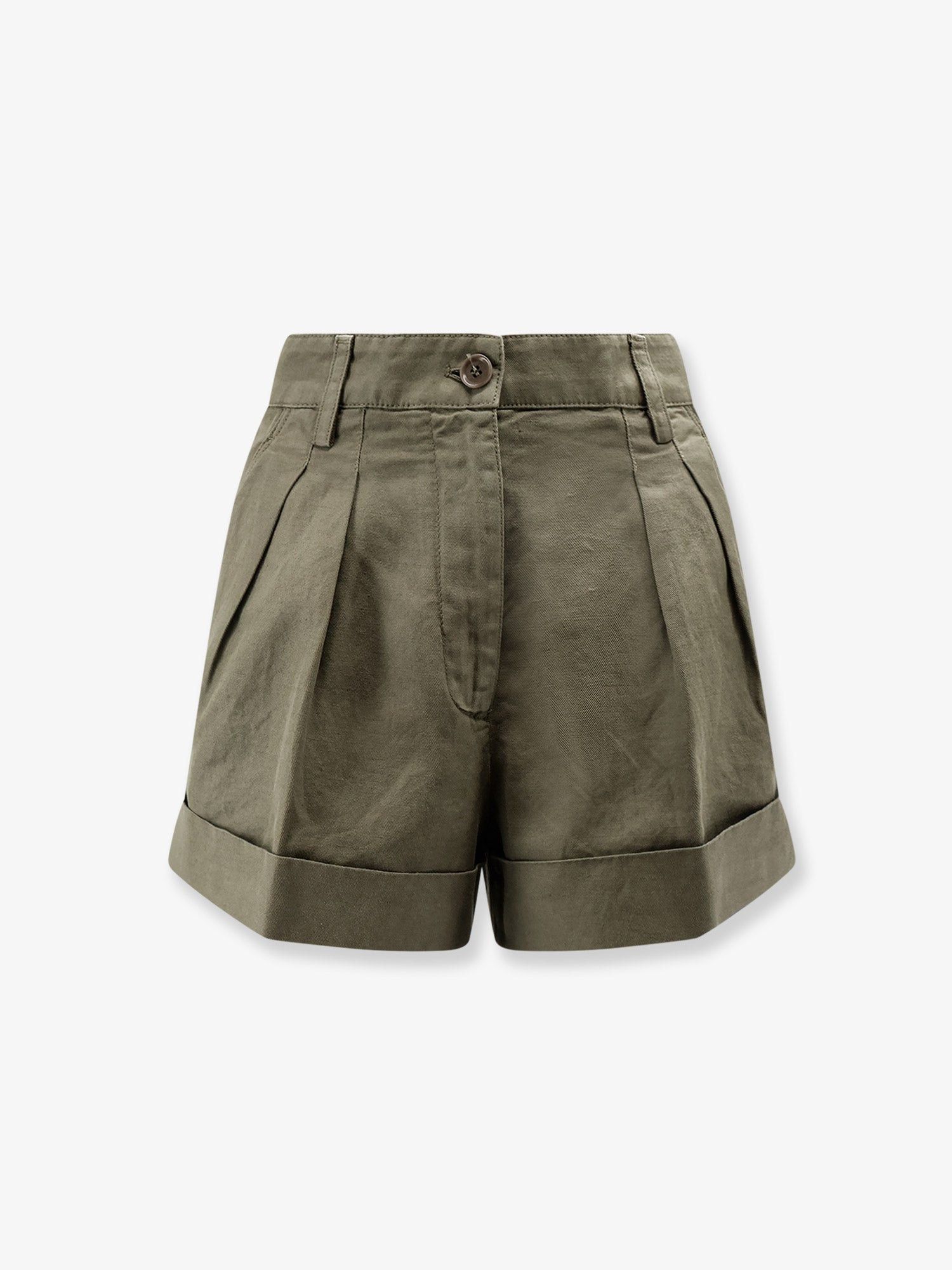 Aspesi Cotton And Linen Shorts Size 27" / US 4 / IT 40 - 1 Thumbnail