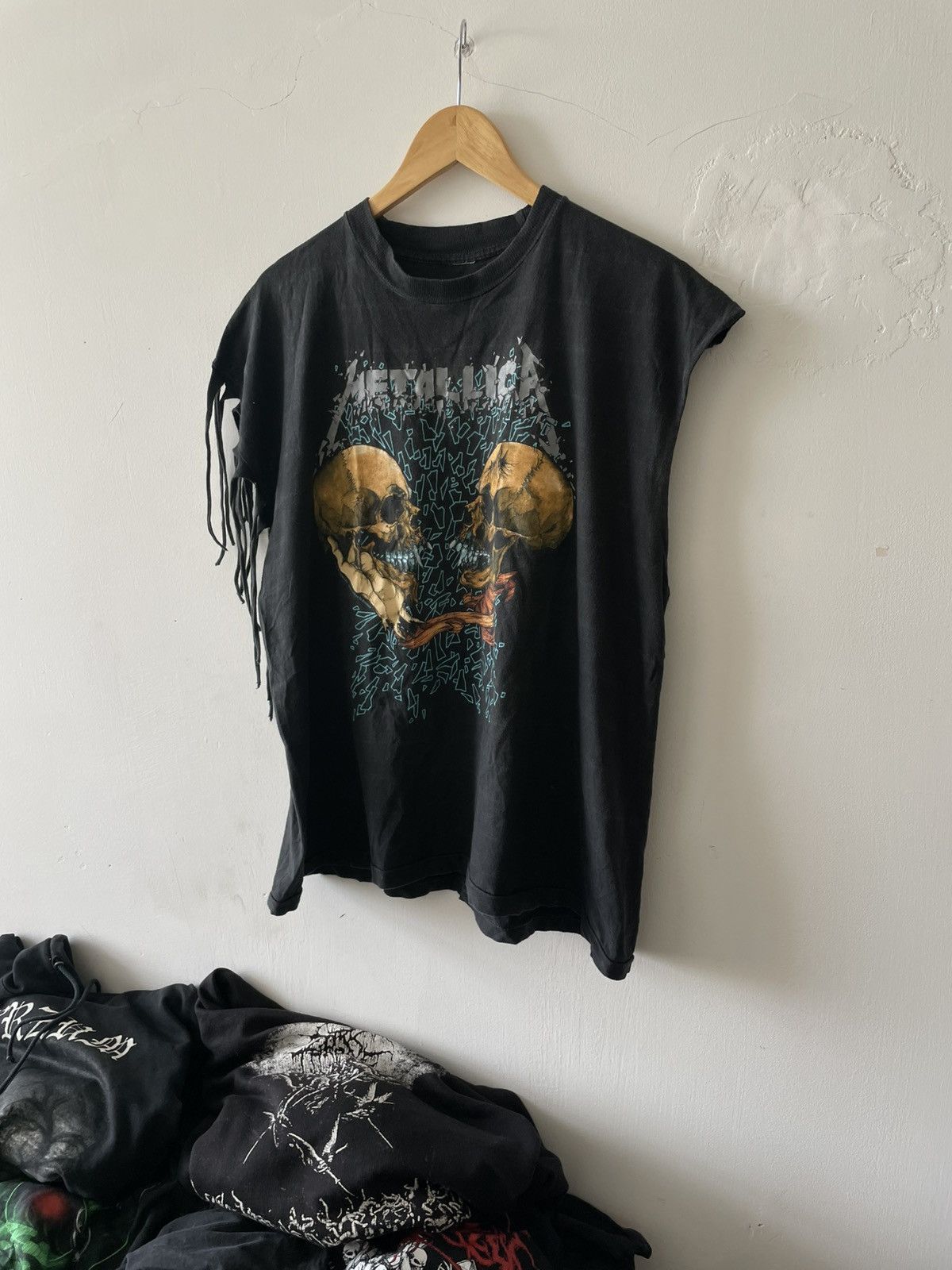 Band Tees × Metallica × Vintage 🔥Ultra Rare🔥Vintage 1991 Metallica Tee shirt double print Size US XL / EU 56 / 4 - 5 Thumbnail