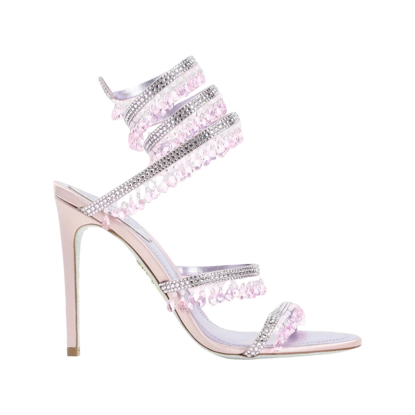 RENE CAOVILLA Chandelier Lilac 110mm Sandals New & Authentic