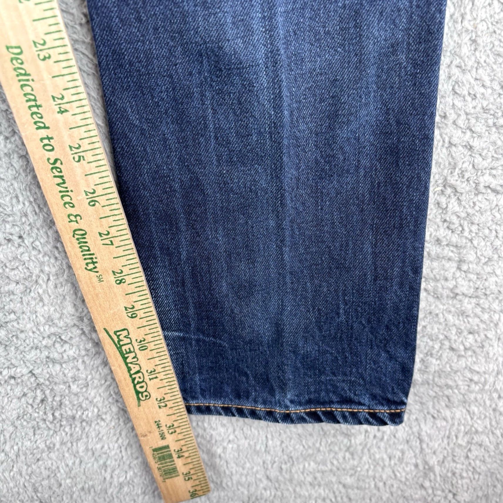 Nudie Jeans Nudie Jeans Grim Tim Jeans 30x32 Slim Straight Raw Denim Blue Button Fly Men Size US 30 / EU 46 - 7 Thumbnail