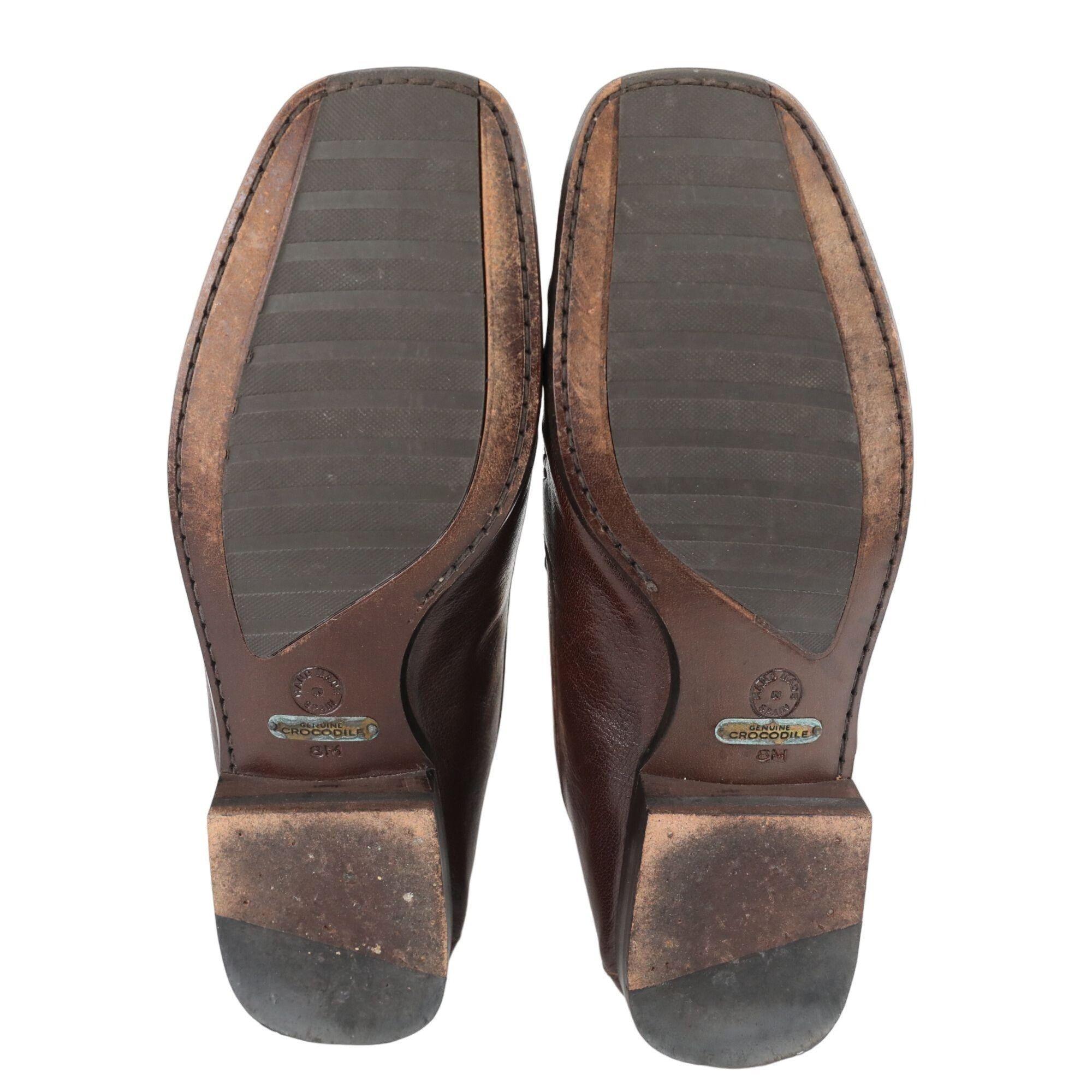 Johnston & Murphy Vintage Exotic Crocodile and Calf Johnston Murphy Mens Brown Size US 8 / EU 41 - 3 Thumbnail