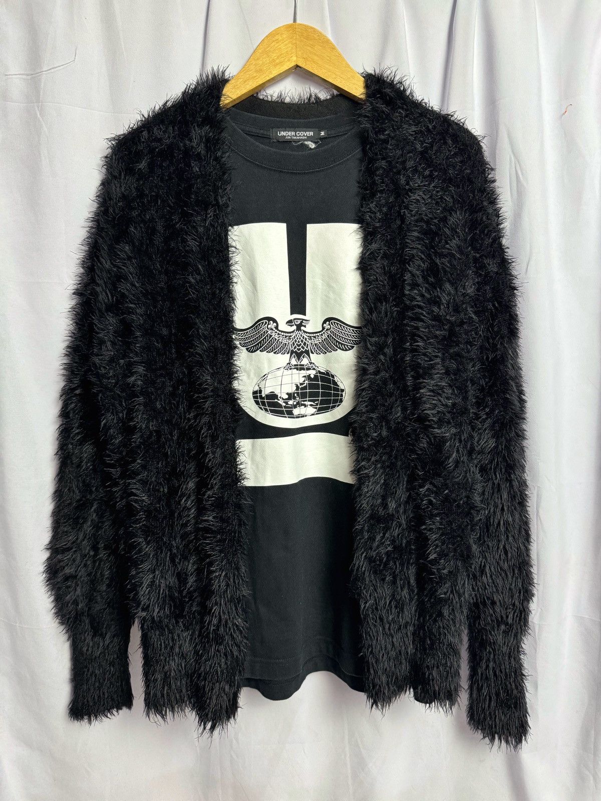 Hysteric Glamour × If Six Was Nine × Japanese Brand Fuzzy Mohair Grunge Emmel Refines Cardigan Kurt Cobain Style Size US M / EU 48-50 / 2 - 1 Thumbnail