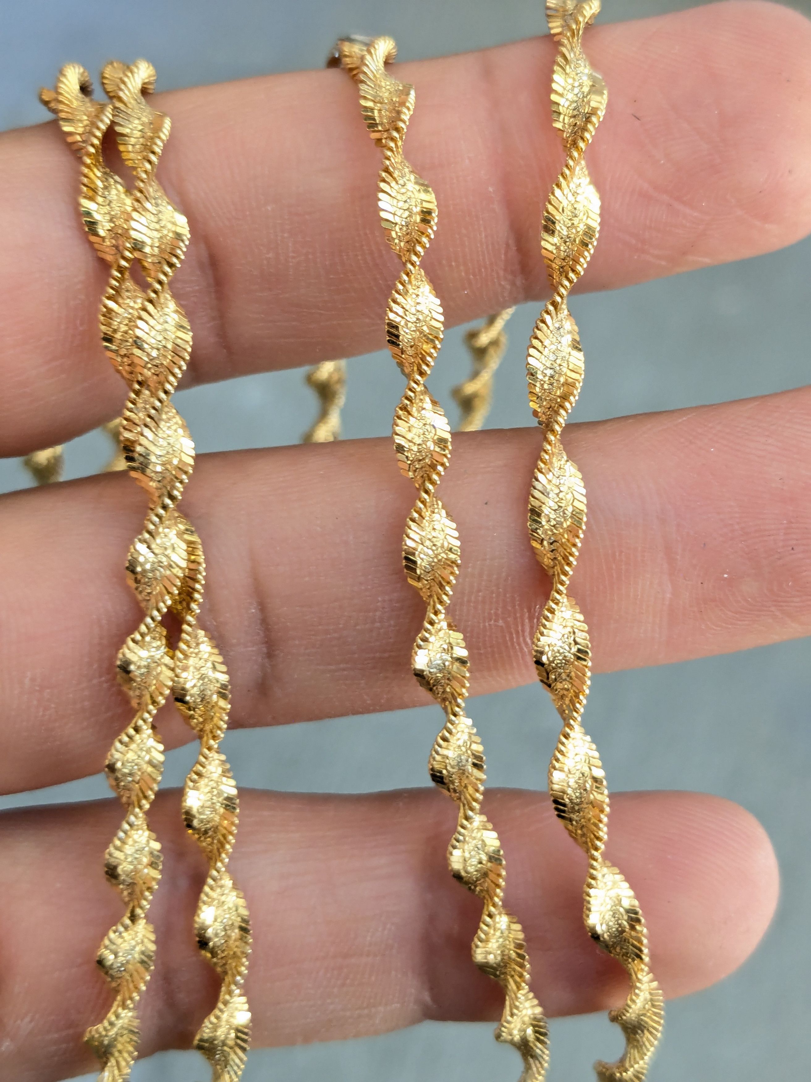 Sterling Silver Milor Sterling Silver Necklace Twist Herringbone Vermeil Size ONE SIZE - 12 Thumbnail