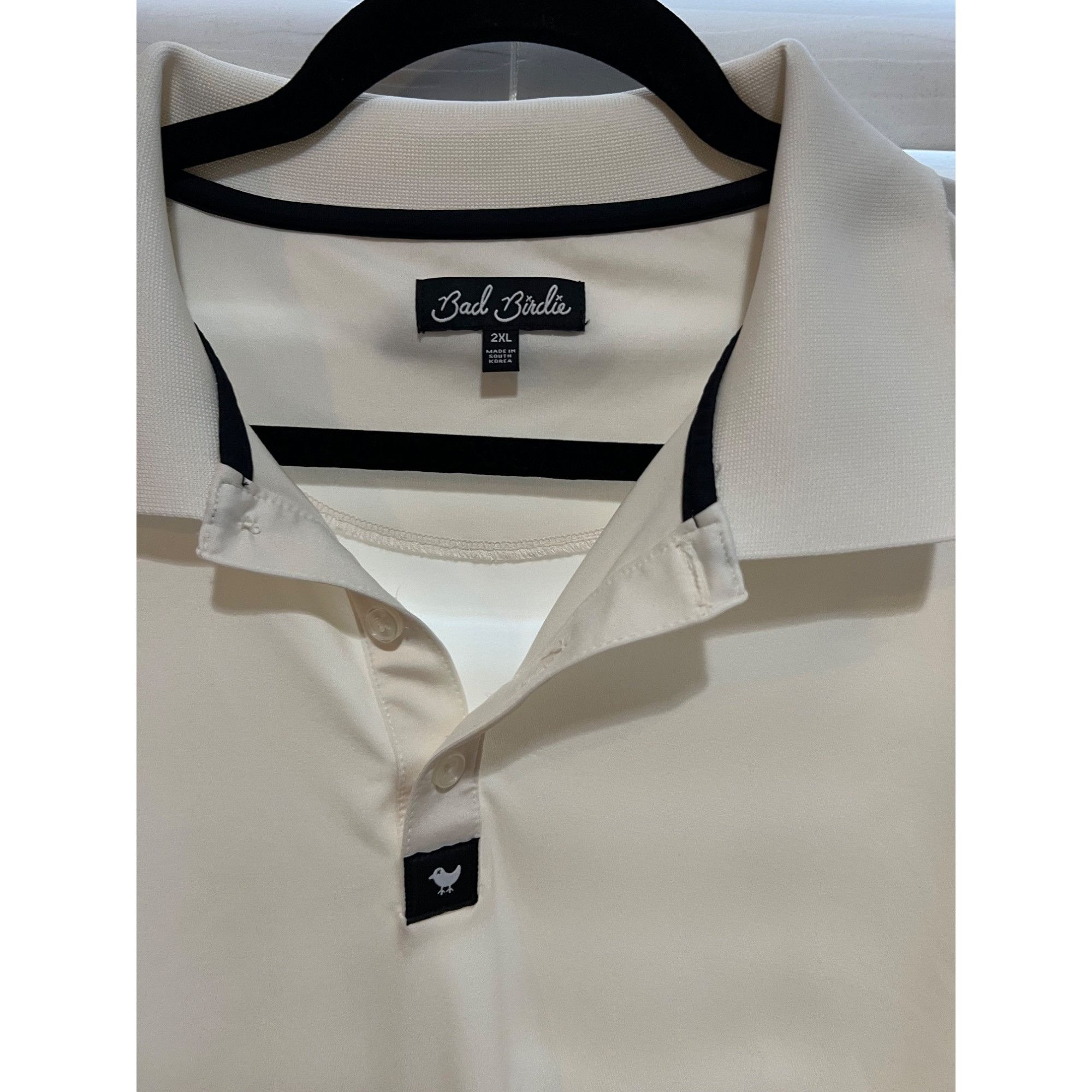 Bad Birdie Bad Birdie Off White Polo Shirt - Size - Size XXL Size US XXL / EU 58 / 5 - 2 Thumbnail
