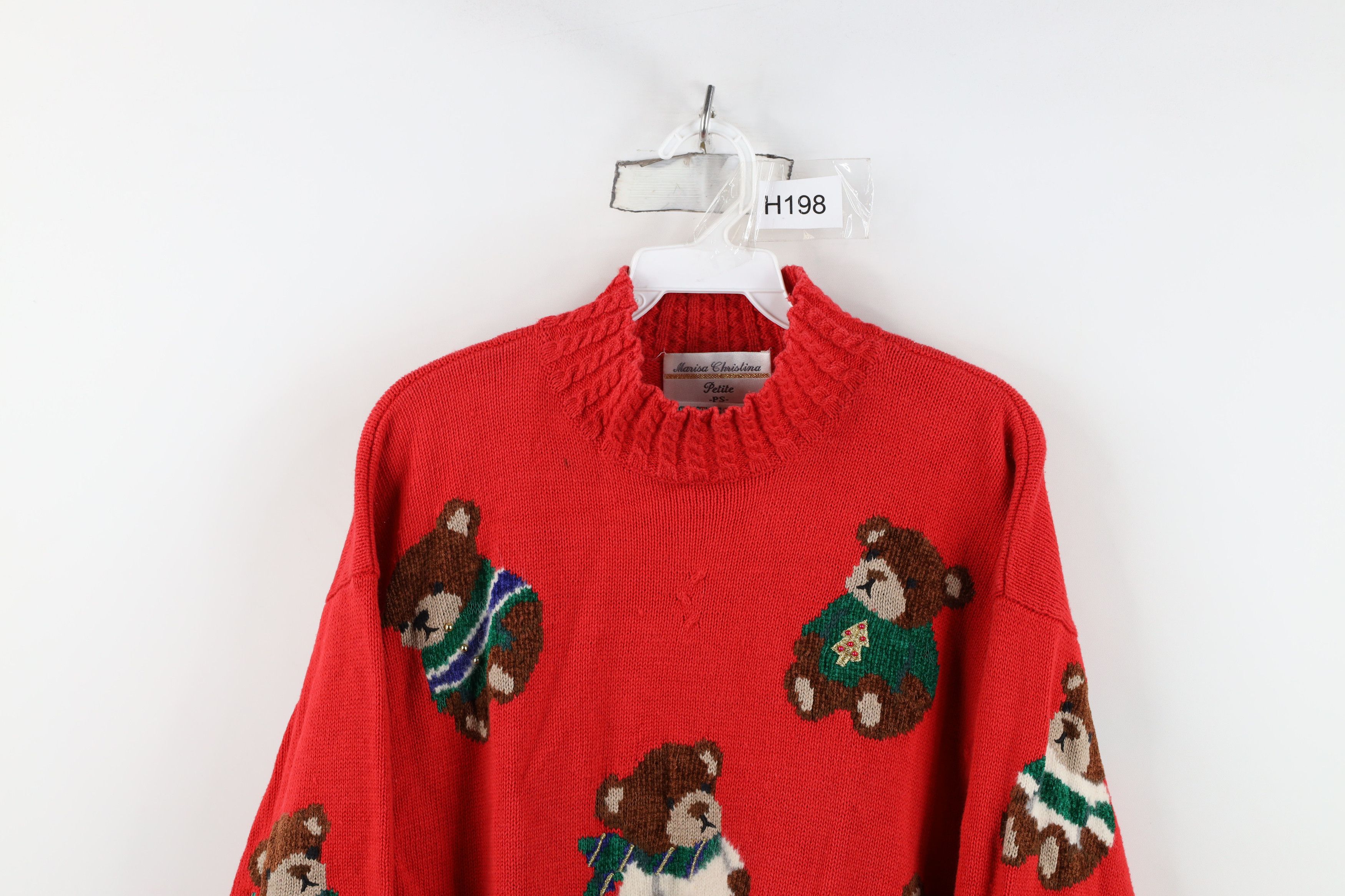 Vintage Vintage 90s Streetwear Christmas Bear Sweater Size S / US 4 / IT 40 - 2 Thumbnail