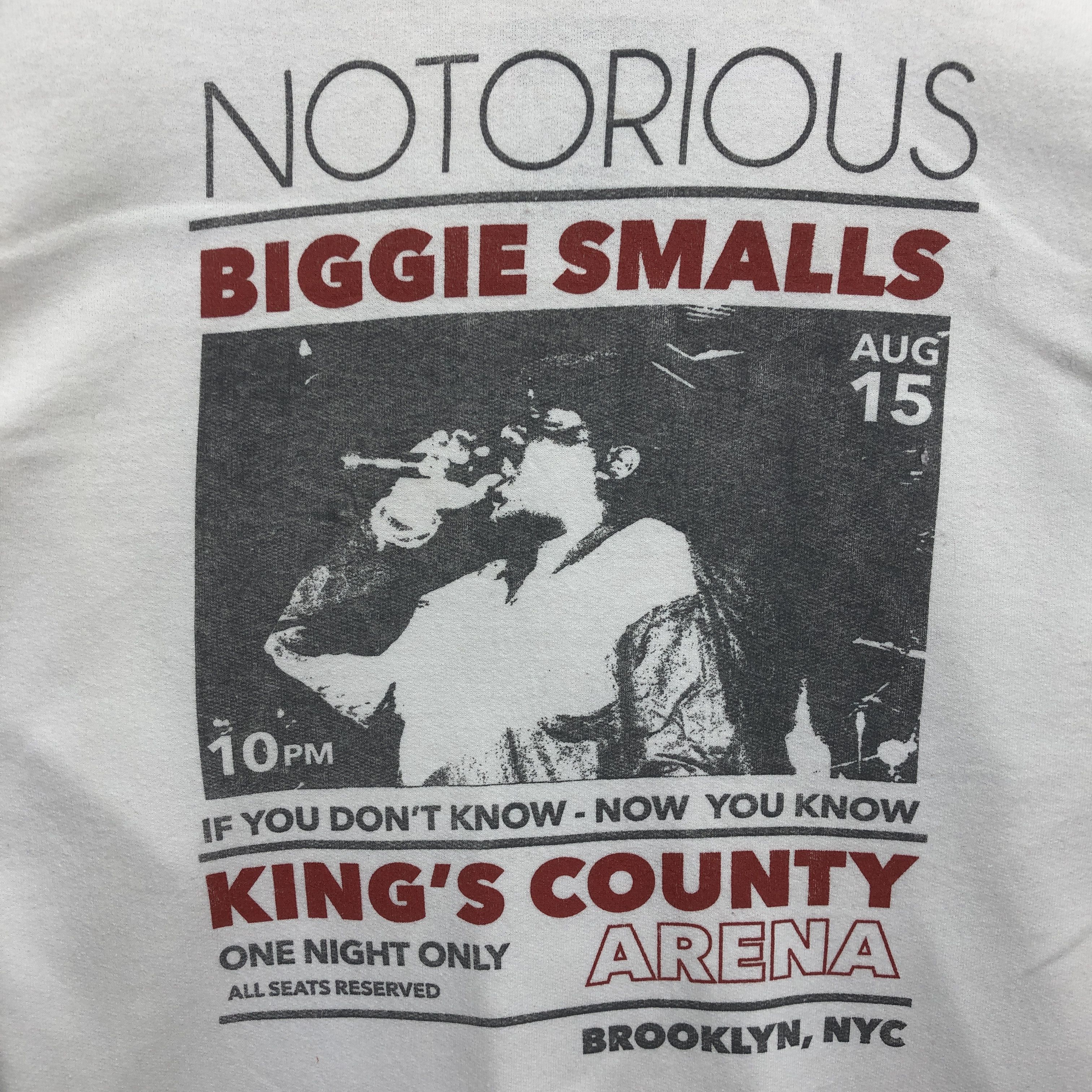 Rap Tees × Vintage Notorious Big Sweater Biggie Smalls Rapper Sweatshirt Jumper Size US S / EU 44-46 / 1 - 5 Thumbnail