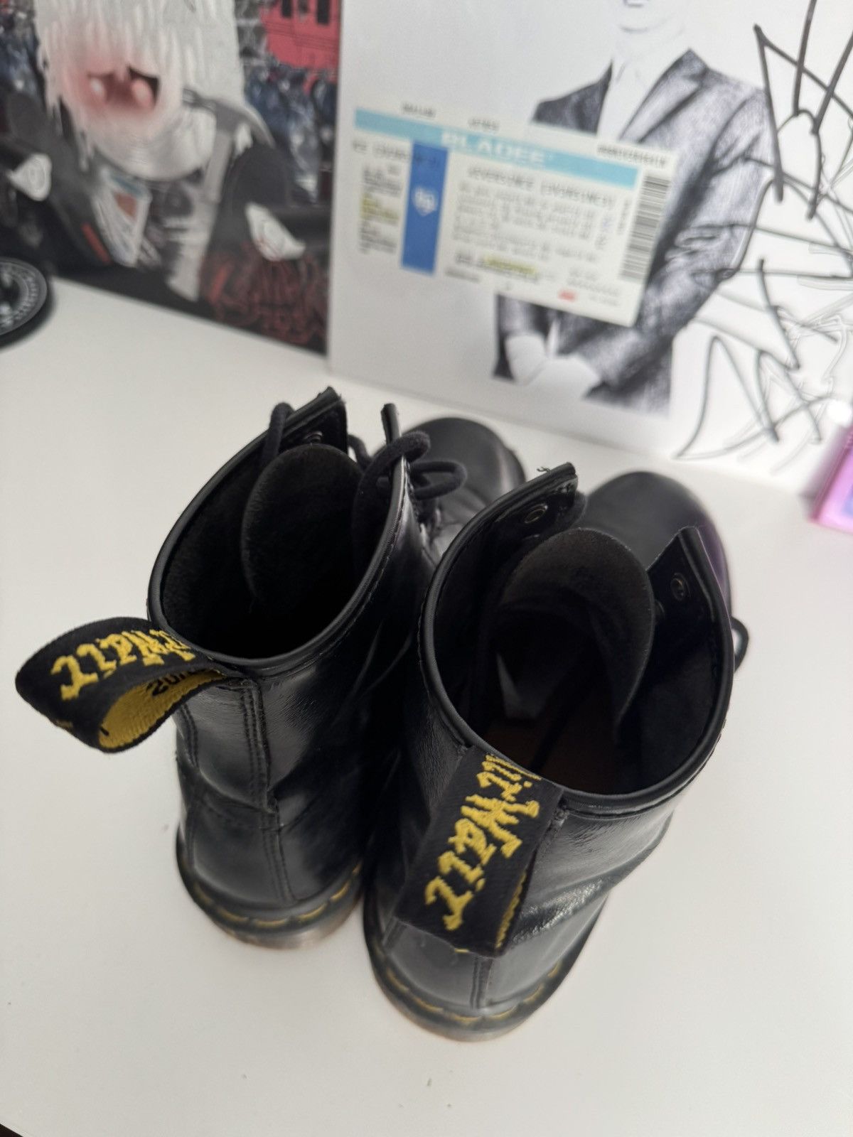 Dr. Martens Dr. Martens 1460 Black Smooth Leather Boots Made In UK Size US 8 / EU 41 - 10 Thumbnail