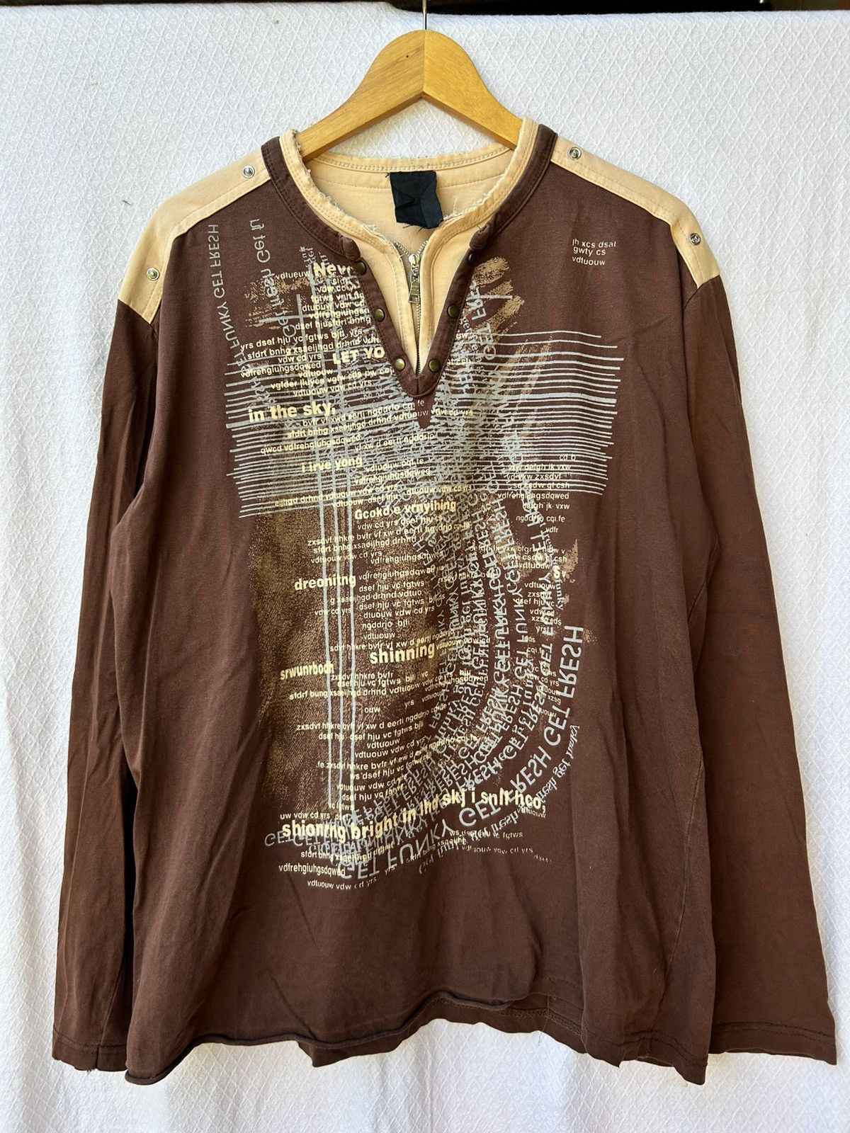 Japanese Brand Unknow longsleeve double layer japanese style Size US L / EU 52-54 / 3 - 1 Thumbnail