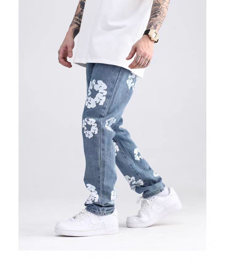 Designer × Japanese Brand × Vintage patchwork flared damaged paint jeans Size US 28 / EU 44 - 5 Thumbnail