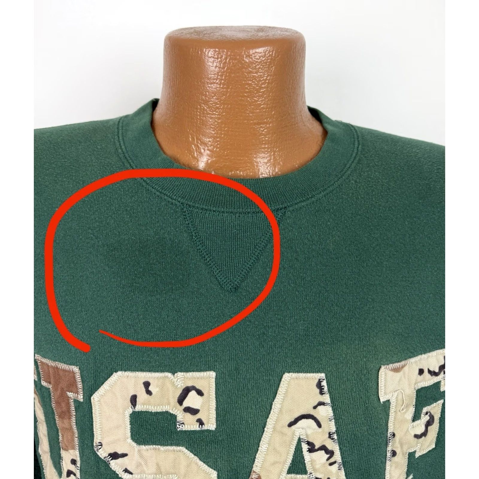 Soffe VINTAGE Soffe Sweatshirt Mens L US Air Force Embroidered Green Cotton Blend Pullover 90s Army Grunge Retro Size US L / EU 52-54 / 3 - 6 Thumbnail