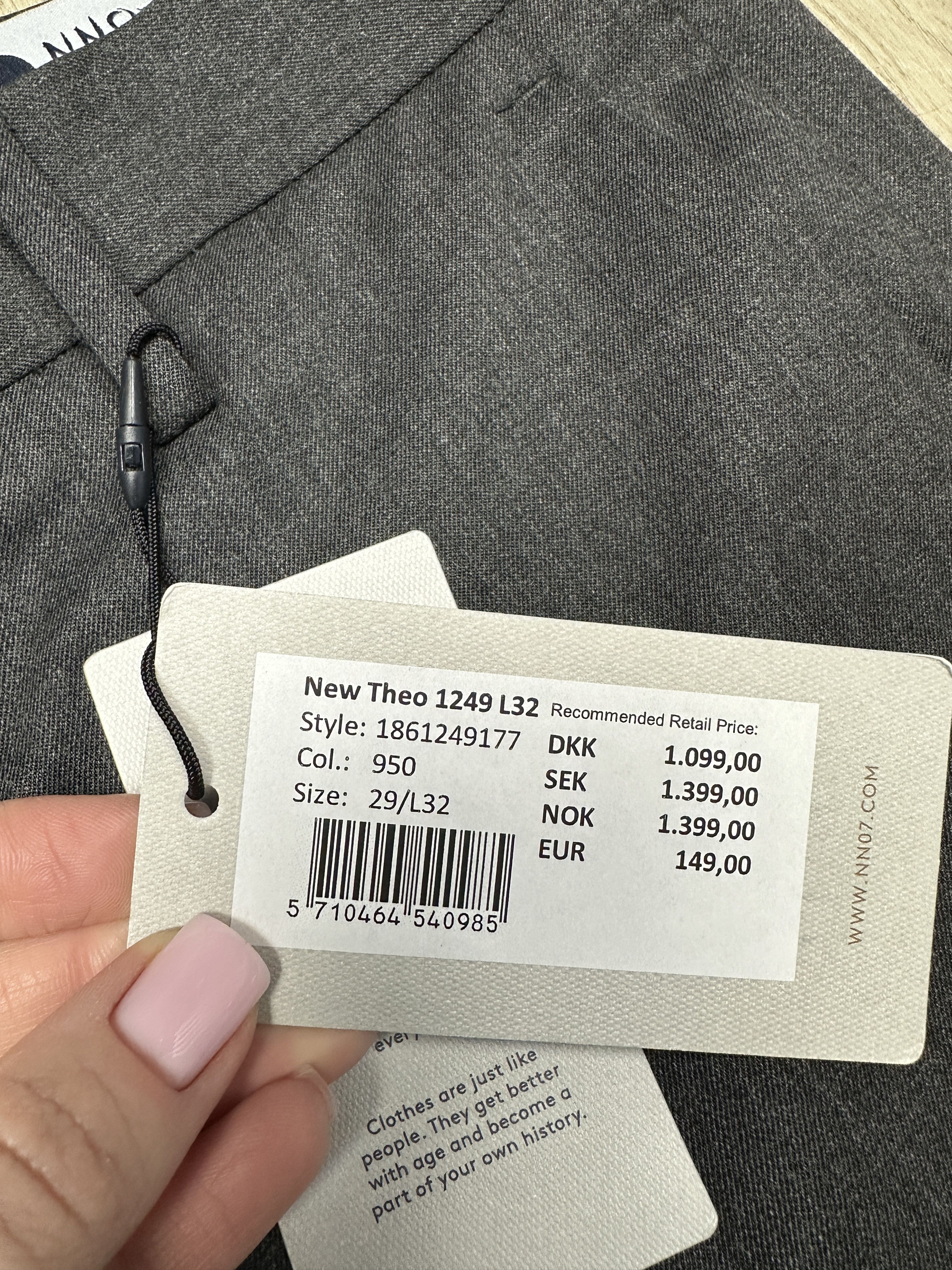 NN07 NEW!! Nn07 No Nationality Mens Wool Chino Pants Size US 29 - 4 Thumbnail