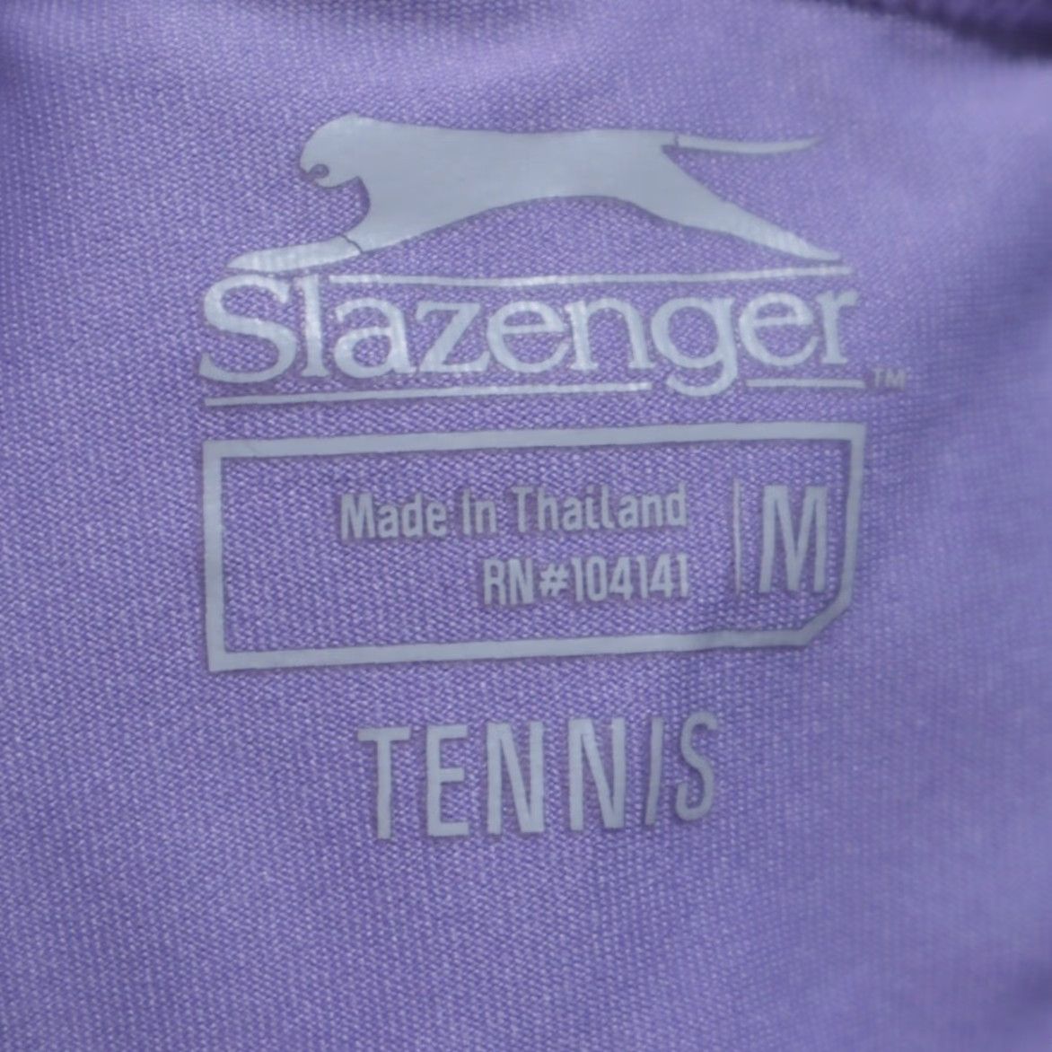 Vintage Slazenger High Stretch 14" Woven Tennis Shorts Lavender Striped Women's M Size ONE SIZE - 5 Thumbnail