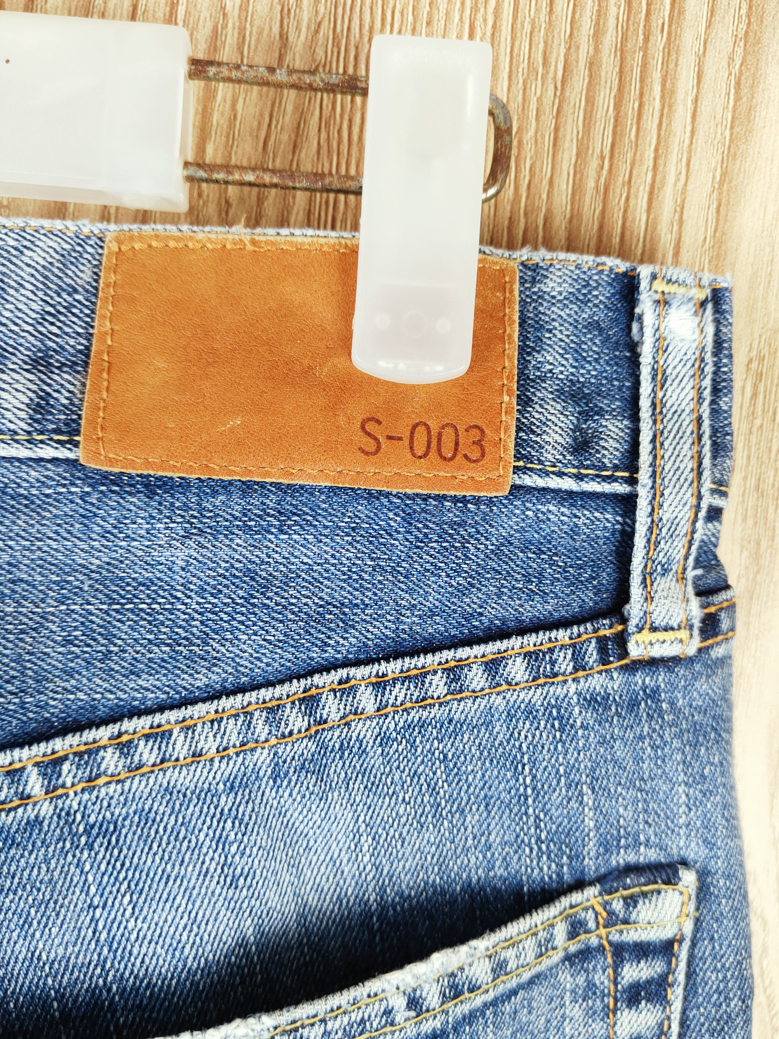 Japanese Brand Uniqlo Blue Distressed Ripped Jeans #S2688 Size US 32 / EU 48 - 10 Thumbnail
