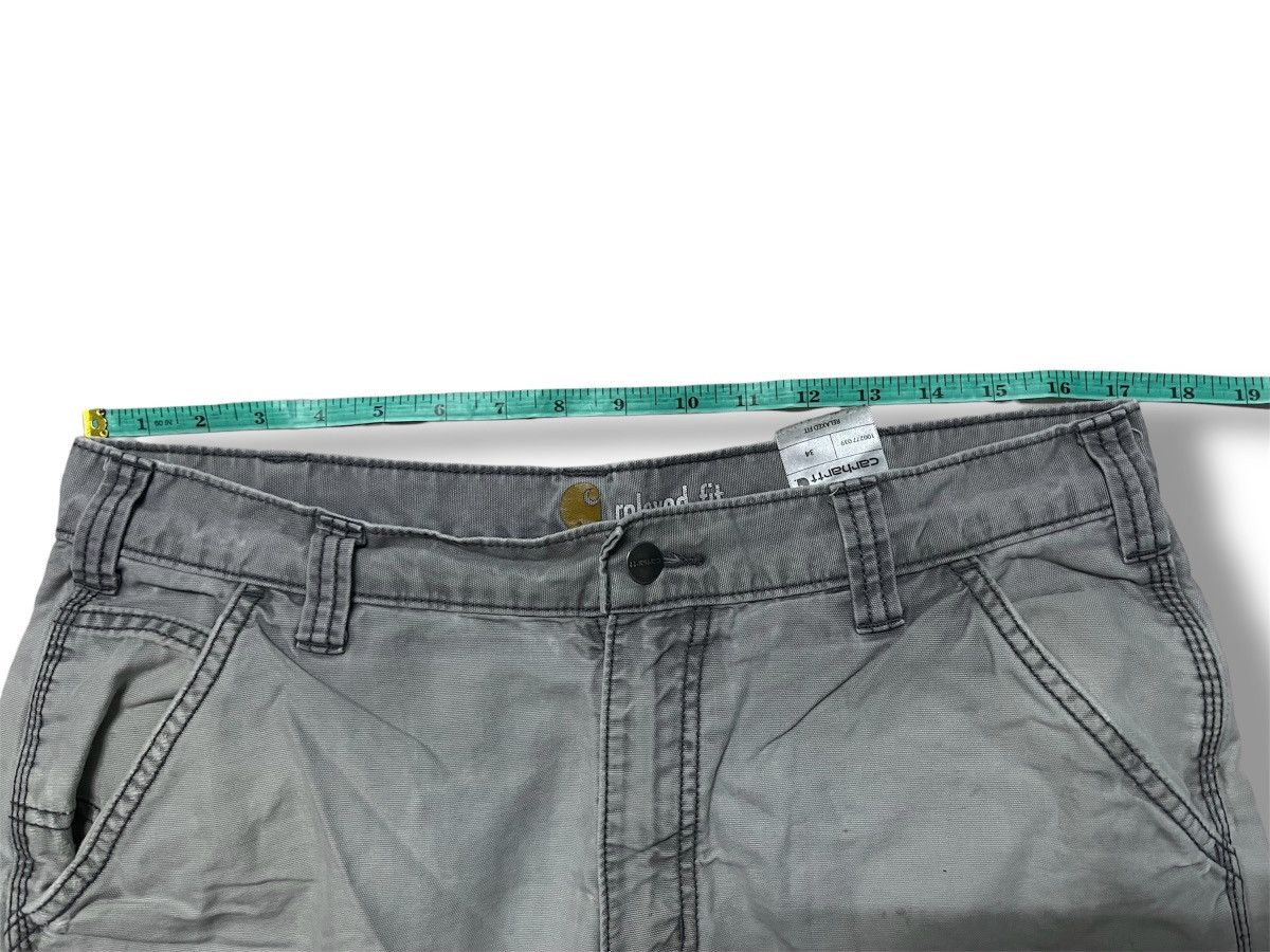 Carhartt 34 Gray Relaxed Fit Rugged Canvas Cargo Shorts 100277 Size US 34 / EU 50 - 15 Thumbnail