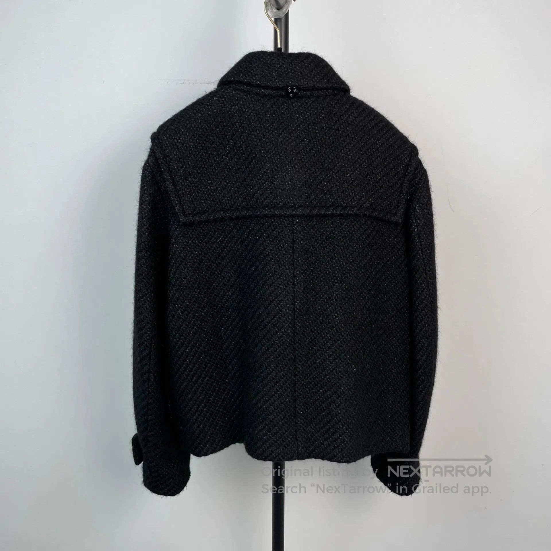 Chanel Chanel Black horn button hooded academic style woolen coat Size XS / US 0-2 / IT 36-38 - 4 Thumbnail