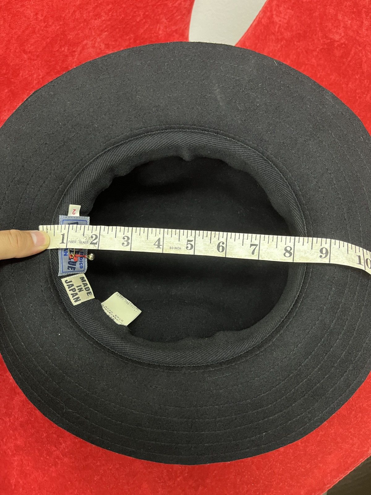 Visvim Blue Blue Japan RRL Hedi Slimane The Soloist Wool Fedora Hat Size ONE SIZE - 12 Thumbnail
