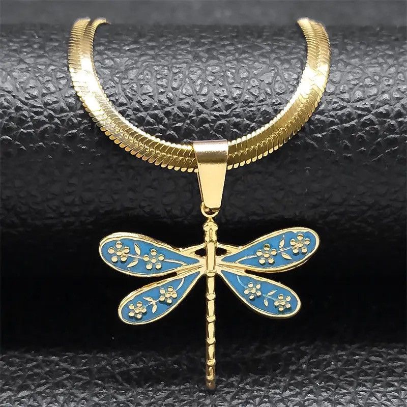 Jewelry Dragonfly Pendant Necklace Size ONE SIZE - 2 Thumbnail