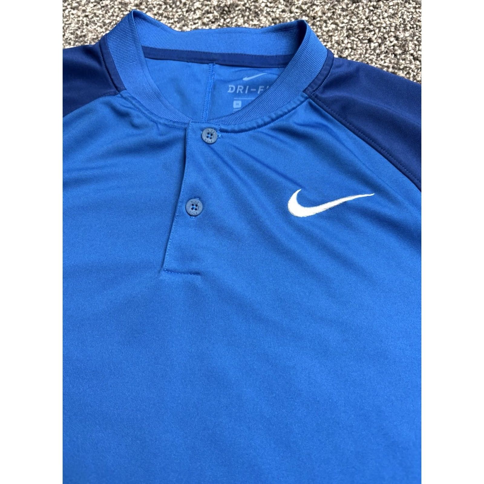 Nike Nike Dri-FIT Polo Shirt Mens Medium Golf Blue Logo 90s Raglan Size US M / EU 48-50 / 2 - 3 Thumbnail
