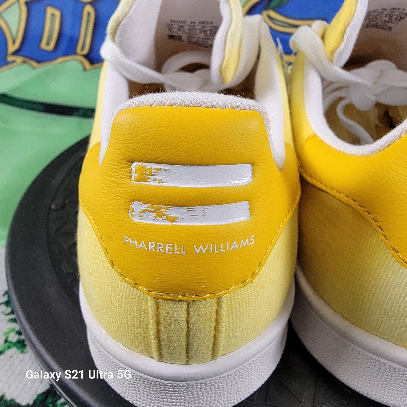 Adidas Adidas Pharrell Williams HU Stan Smith Yellow Men's Sz 5 Size US 5 / EU 37 - 5 Thumbnail