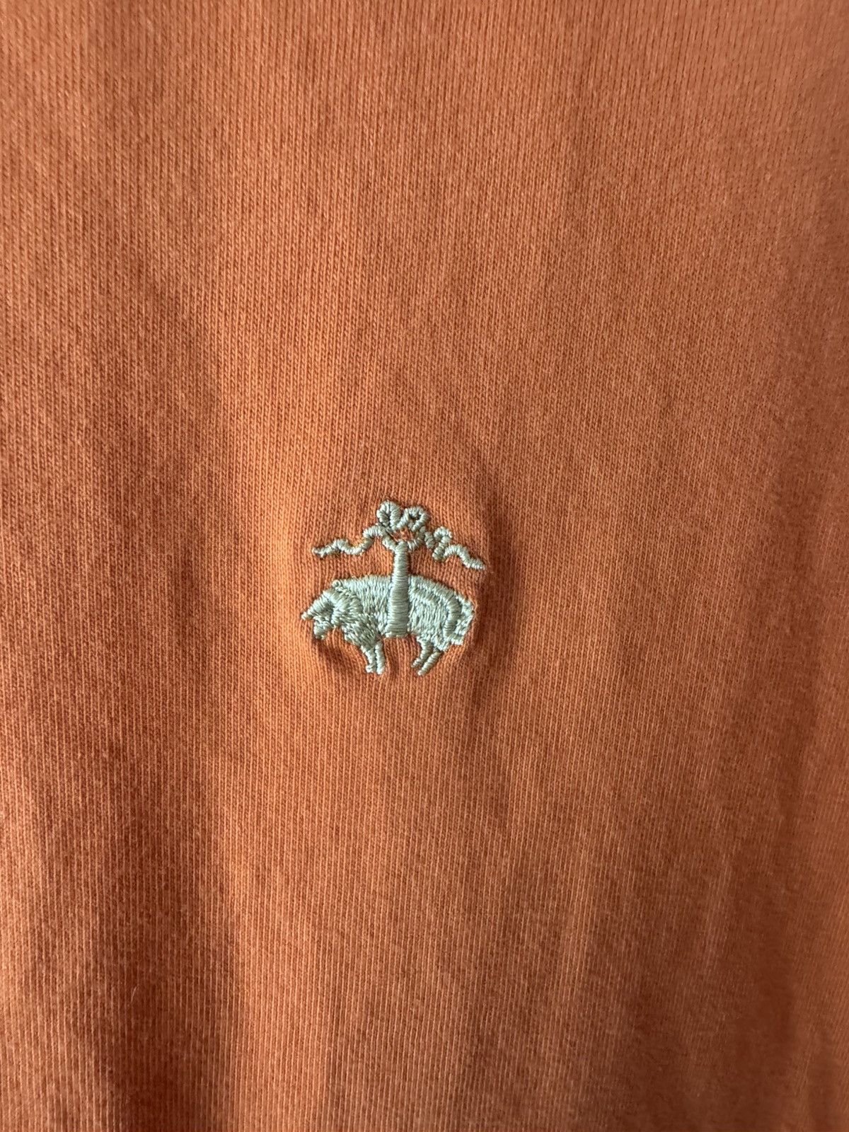 Brooks Brothers Orange Brooks Brothers Polo Shirt Gold Logo 100% Cotton L Size US L / EU 52-54 / 3 - 4 Thumbnail