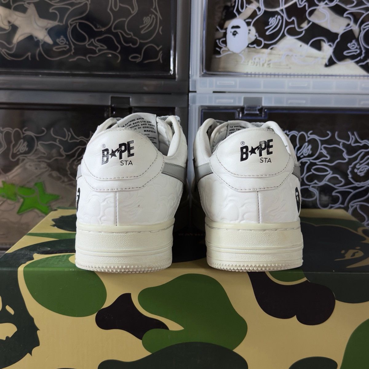 Bape A Bathing Ape Bapesta #3 Line Camo White 2023 Size US 8.5 / EU 41-42 - 10 Thumbnail