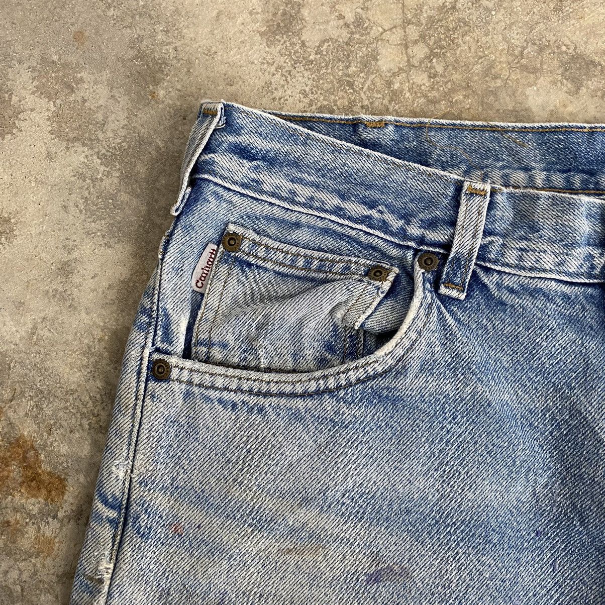 Carhartt VTG Carhartt Blanket Lined Relaxed Dirty Denim Jeans Size US 34 / EU 50 - 10 Thumbnail