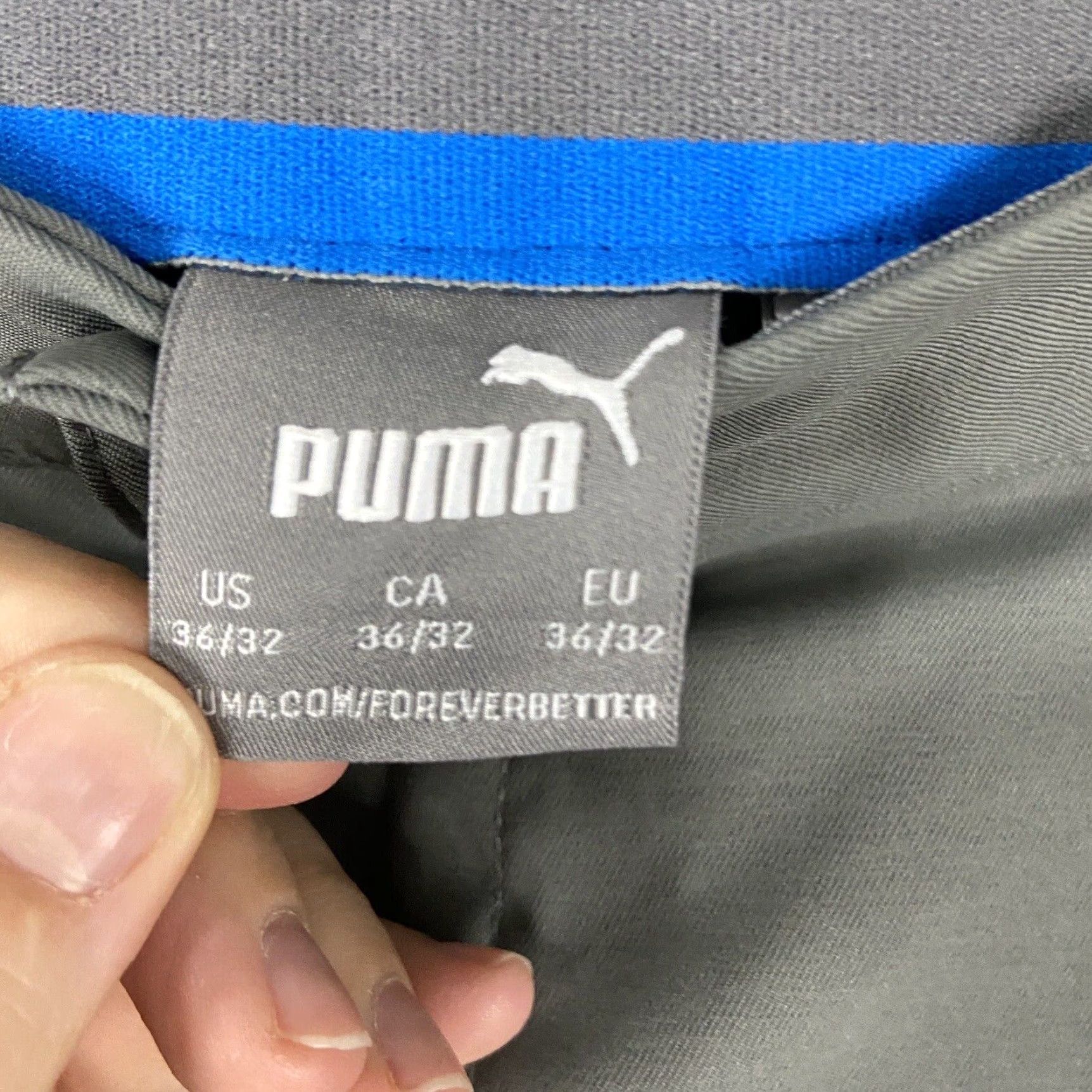 Puma PUMA Chino Pants Men’s 36x32 Gray Regular Fit Trousers Size US 36 / EU 52 - 6 Thumbnail