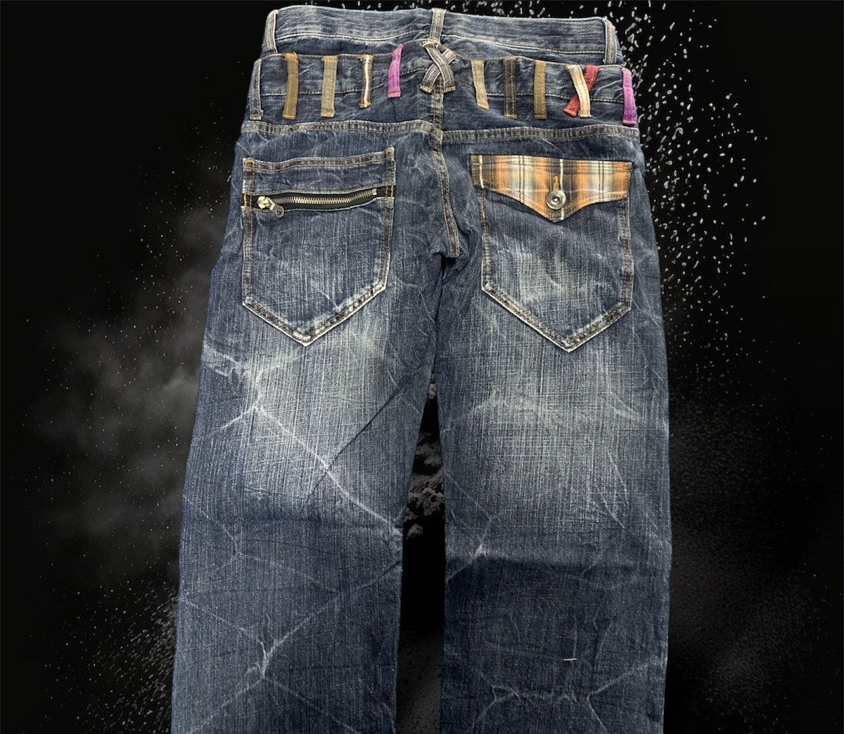 Japanese Brand Double waist sirmione nice faded. Size US 30 / EU 46 - 3 Thumbnail